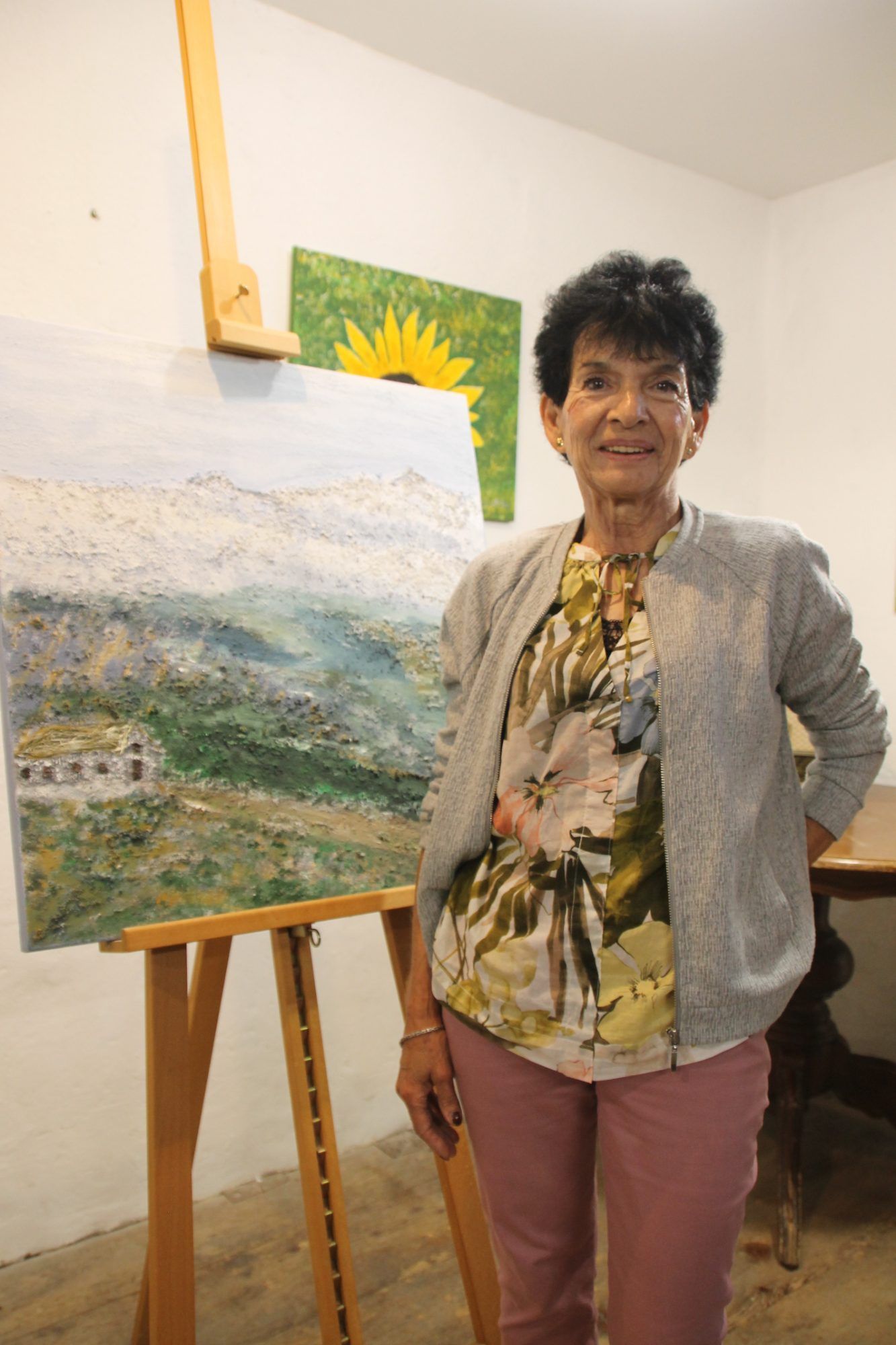 Rita Anzinger stellt Kunstwerke in der Mühle Mark aus.
