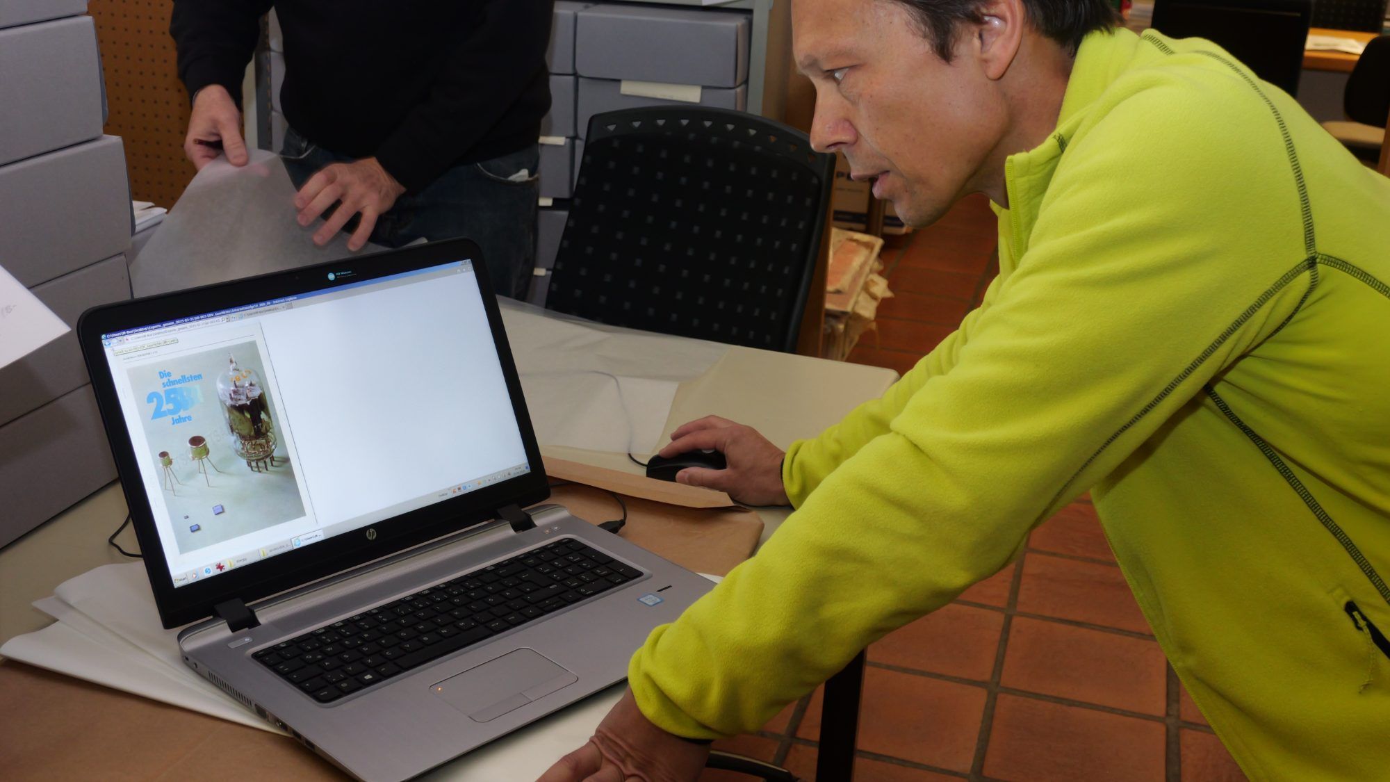 Dr. Christian Feuerstein erklärte, wie Wirtschaftsgeschichte heuer auch digital erfasst wird.