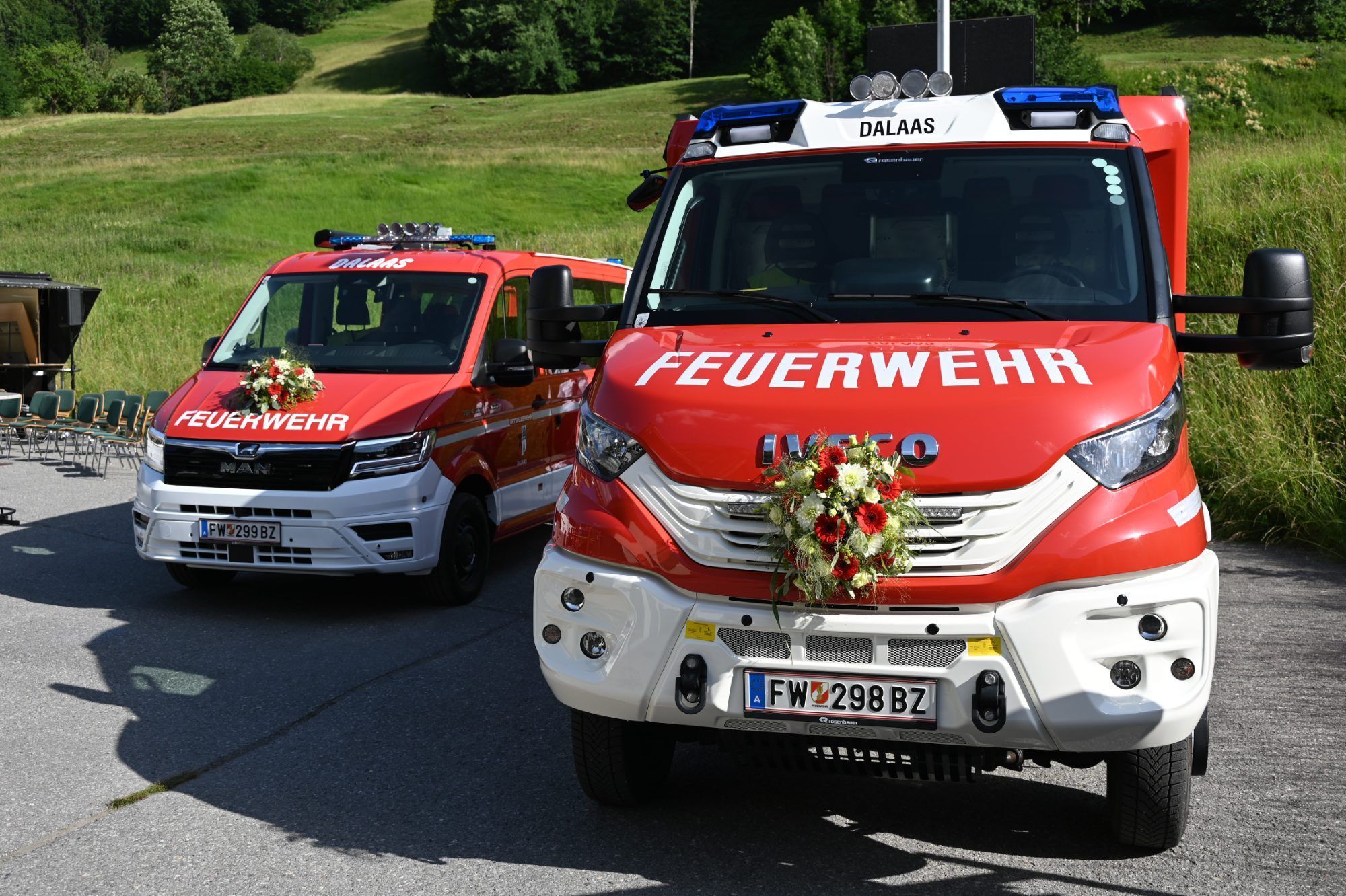 Die zwei neuen Fahrzeuge wurden offiziell in ihren Dienst genommen.