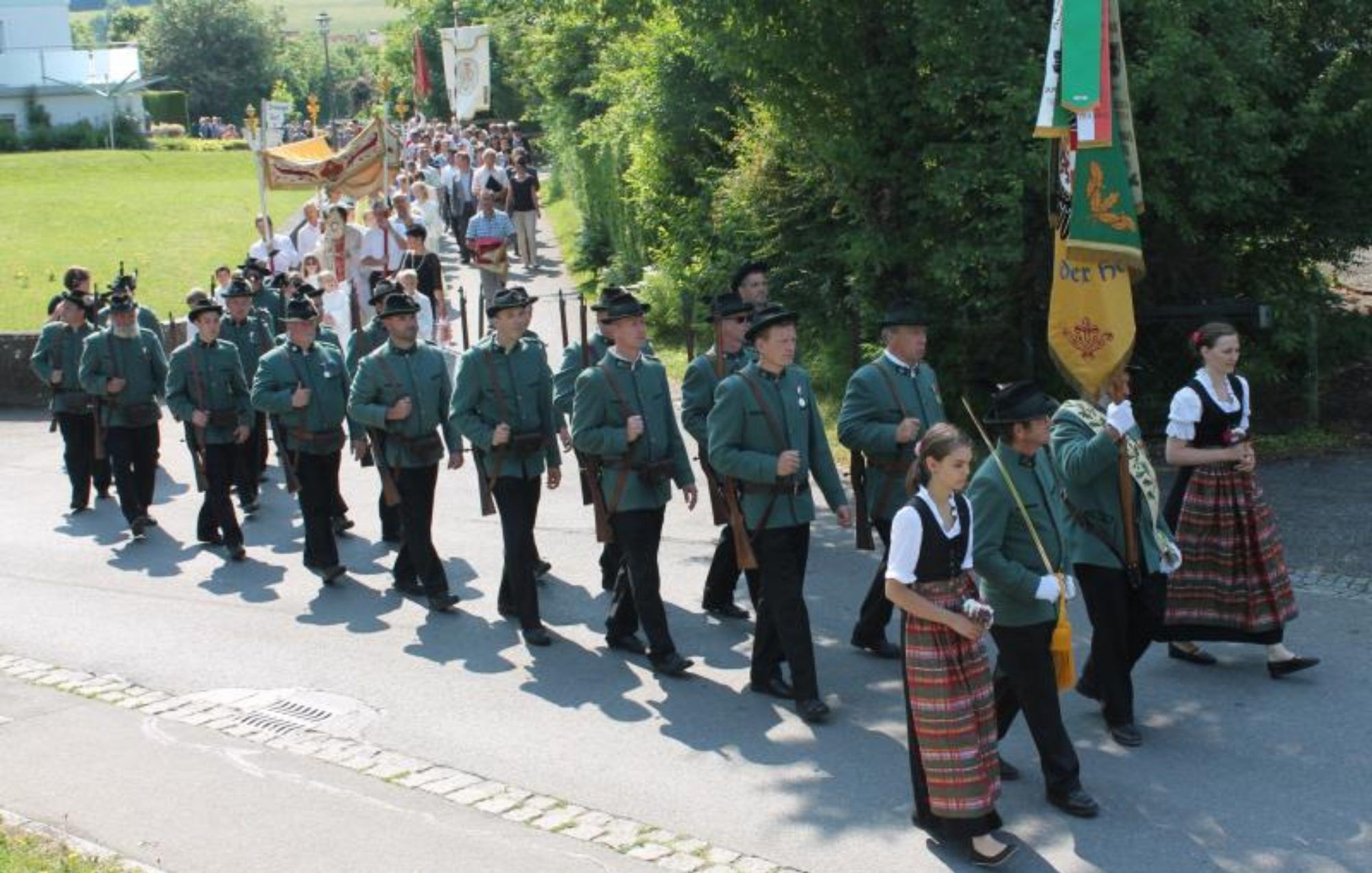 Auch Hohenweiler hat seit fast 100 Jahren eine Traditionsschützenkompanie . . .