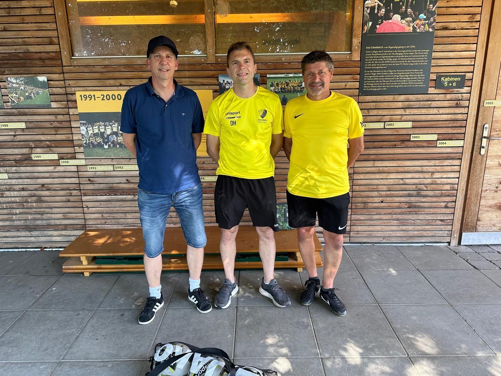 Die erfolgreichen Trainer der Frauen: (v. l.) Uwe Leissing (U14M), Dominik Hagspiel (Trainer Frauen)und Christian 
