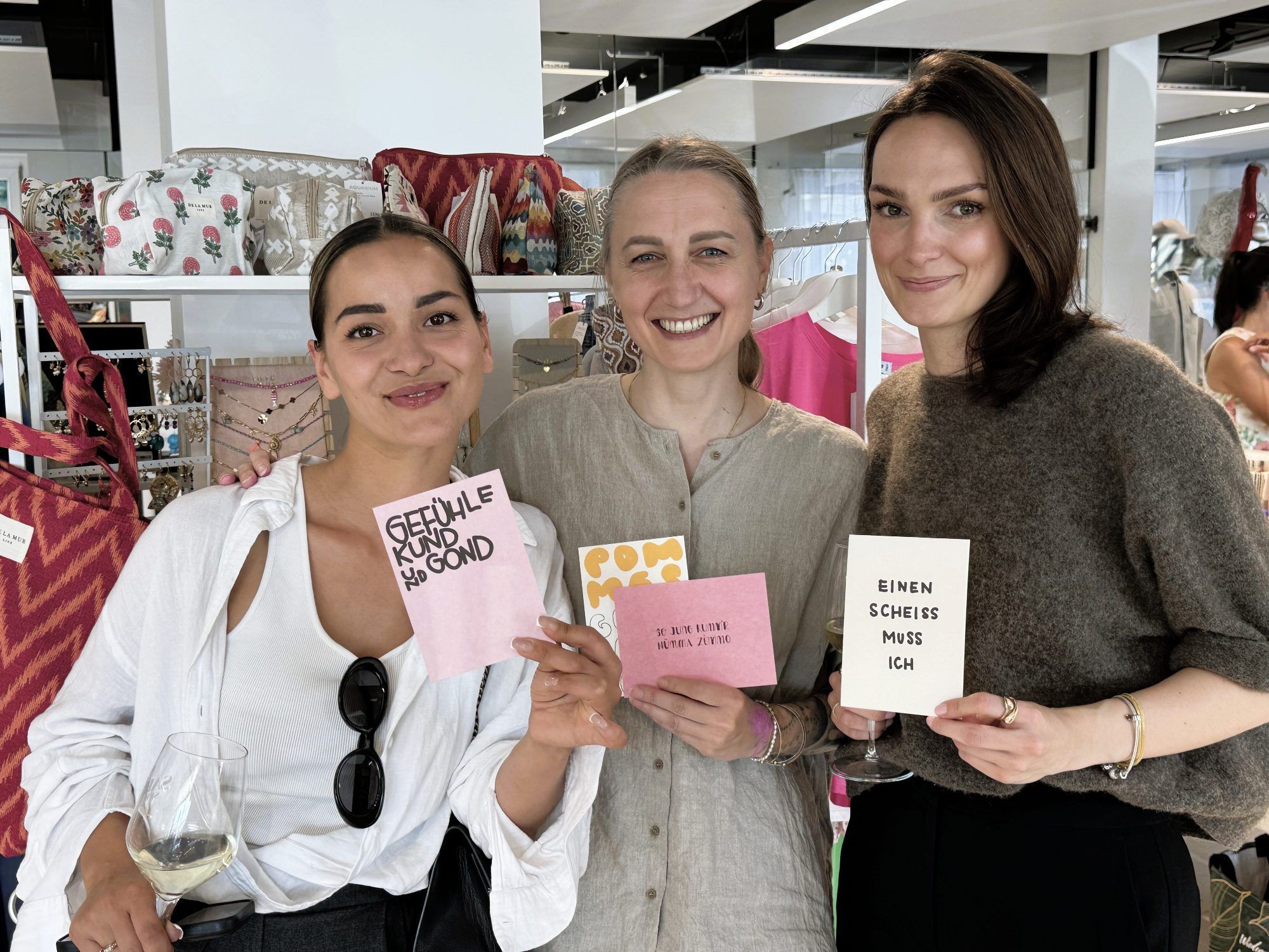 Julia Leibova, Illustratorin Anita Lehner (Gschtrub) und Elena Stadelmann.