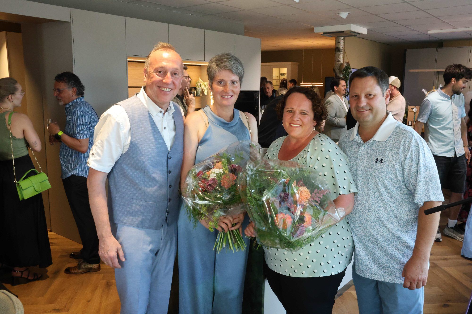 Eltern MArkus und Sabine Wachter, Rebecca und Michael Brugger.