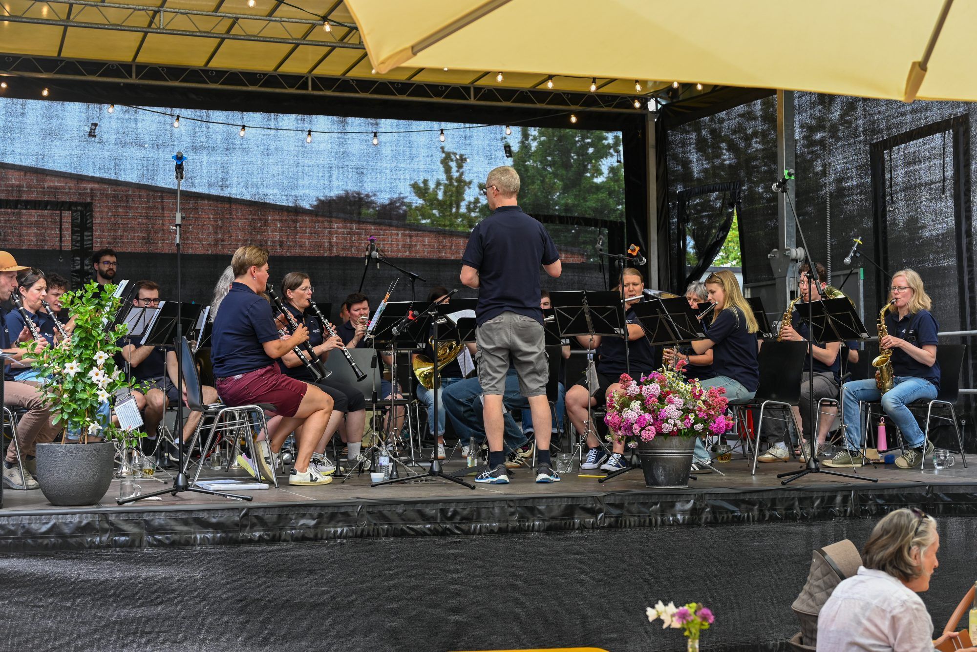 Am Donnerstag eröffnete eine kleine Formation des Musikvereins Lustenau.