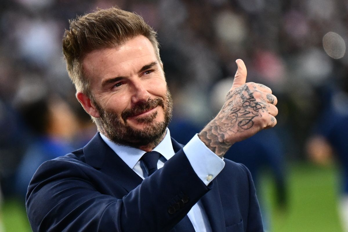Stern am berühmten "Walk of Fame" für David Beckham