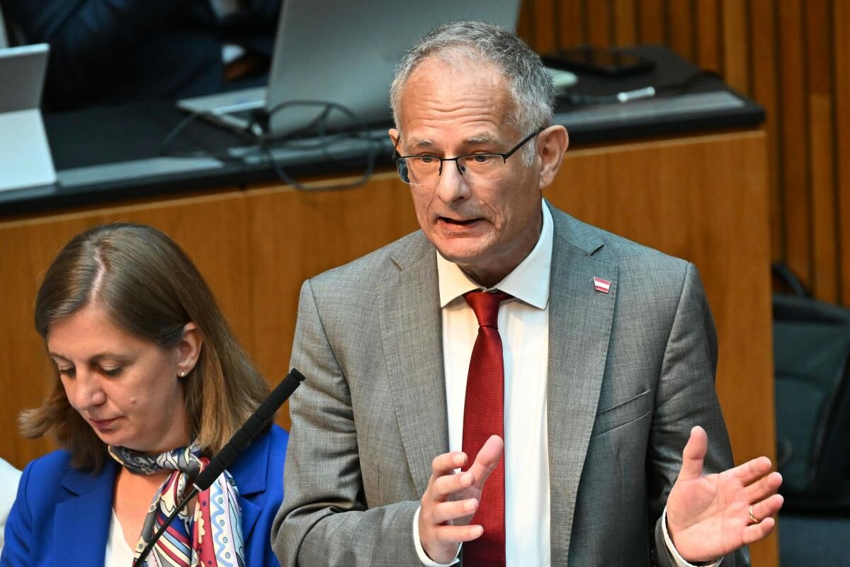 Finanz-Minister hielt Rede über Budget von Österreich