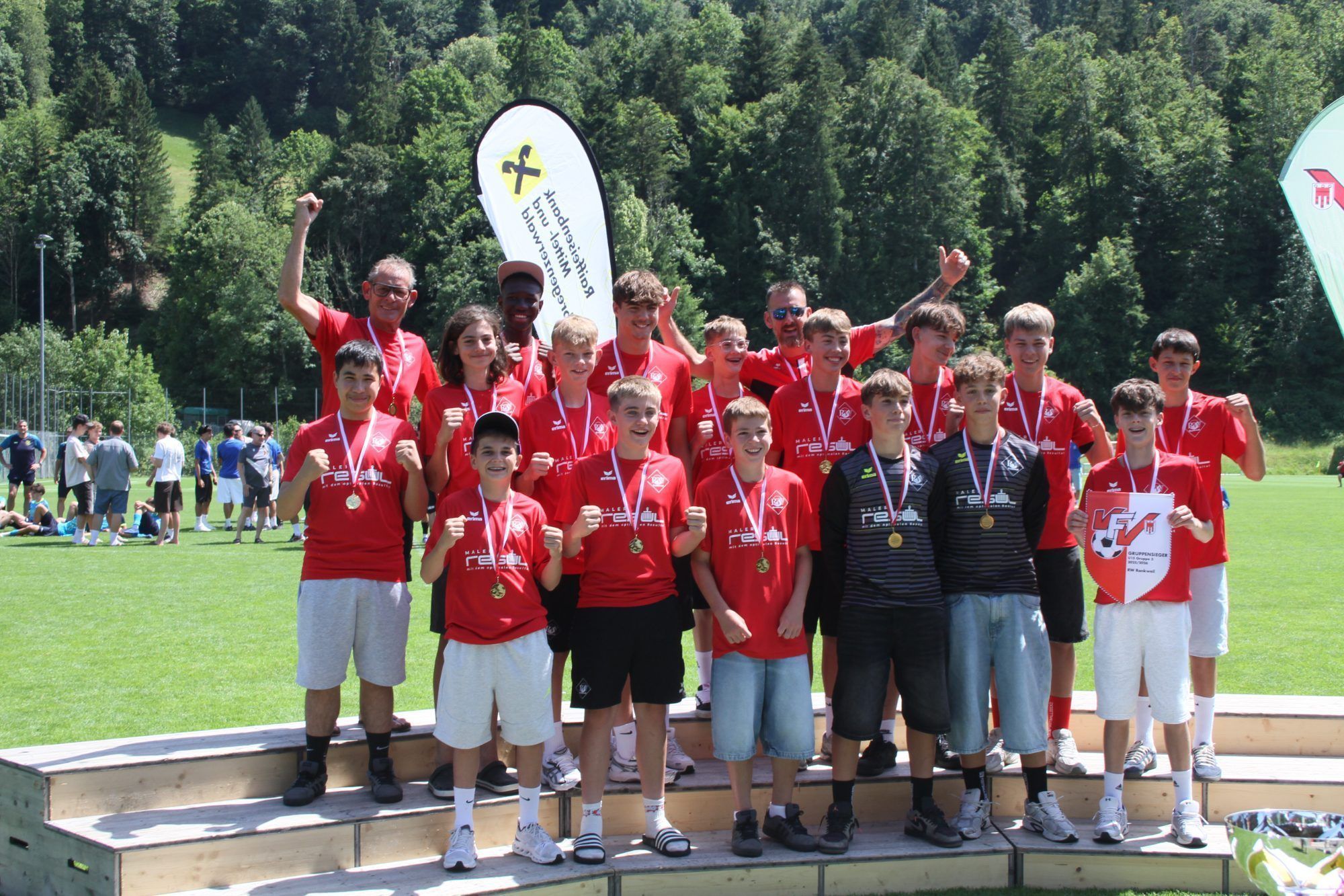 RW Rankweil U-15-Mannschaft wurde Gruppensieger. 