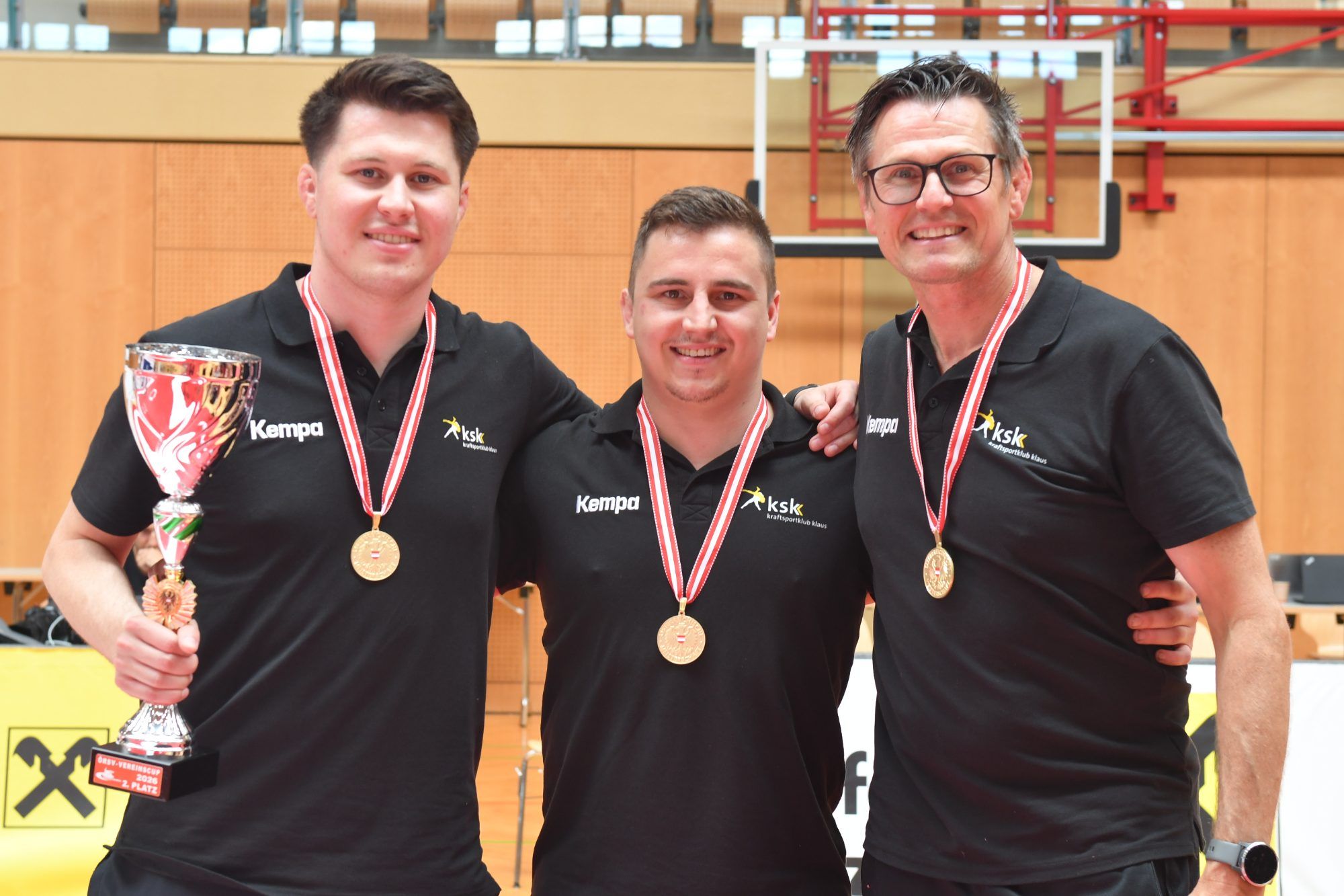 Stefan Hartmann, Raphael Jäger und Christian Hartmann (r.).