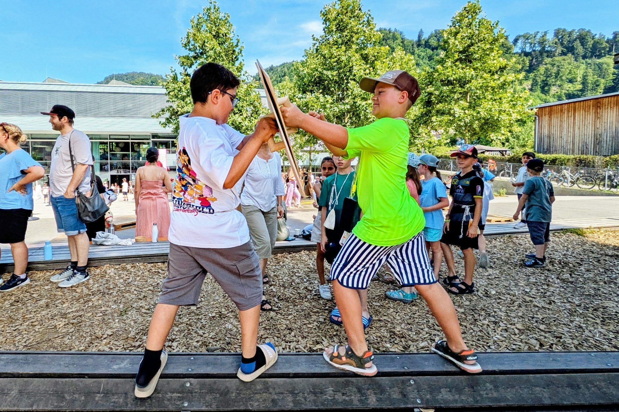 Die Schüler fühlten sich wie echte Ritter.