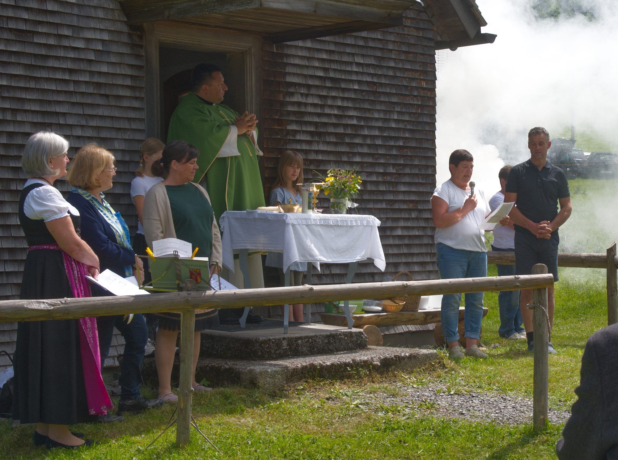 Benefizierung Hintere Hopfreben vor der Marienkapelle