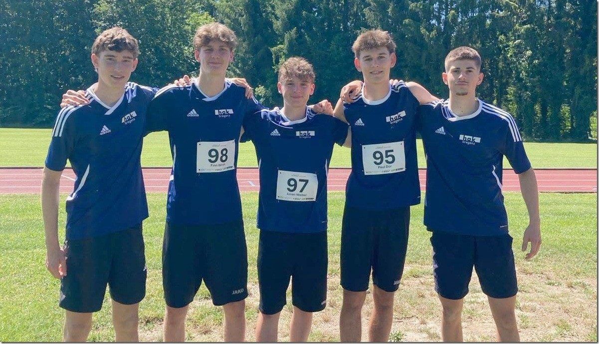 HAK Bregenz wurde Vizemeister in der Leichtathletik. PRIVAT