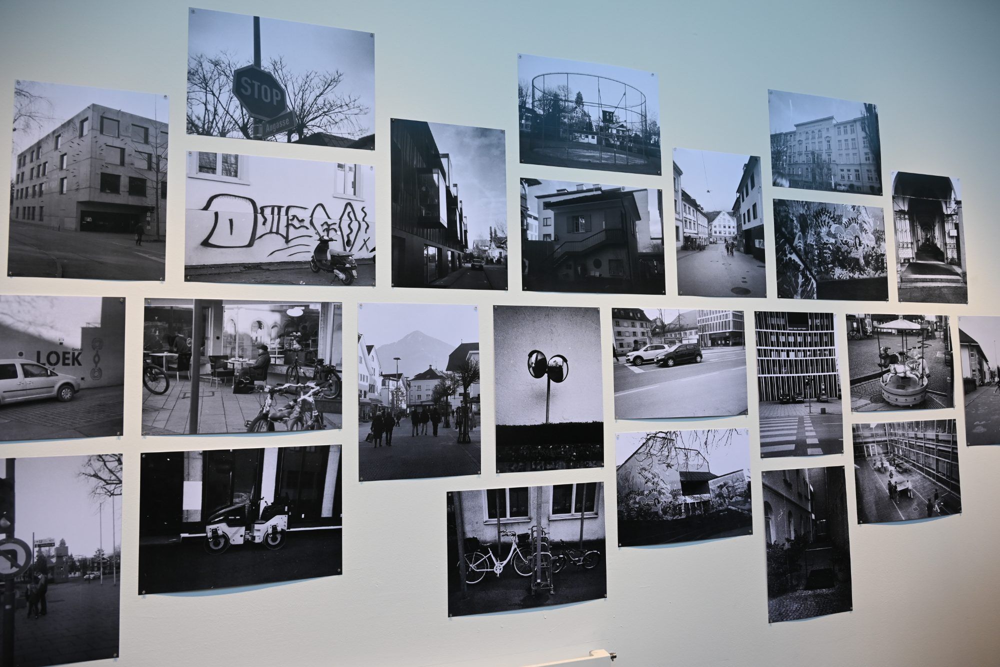 Die Fotos der Schüler sind im dô ausgestellt. 