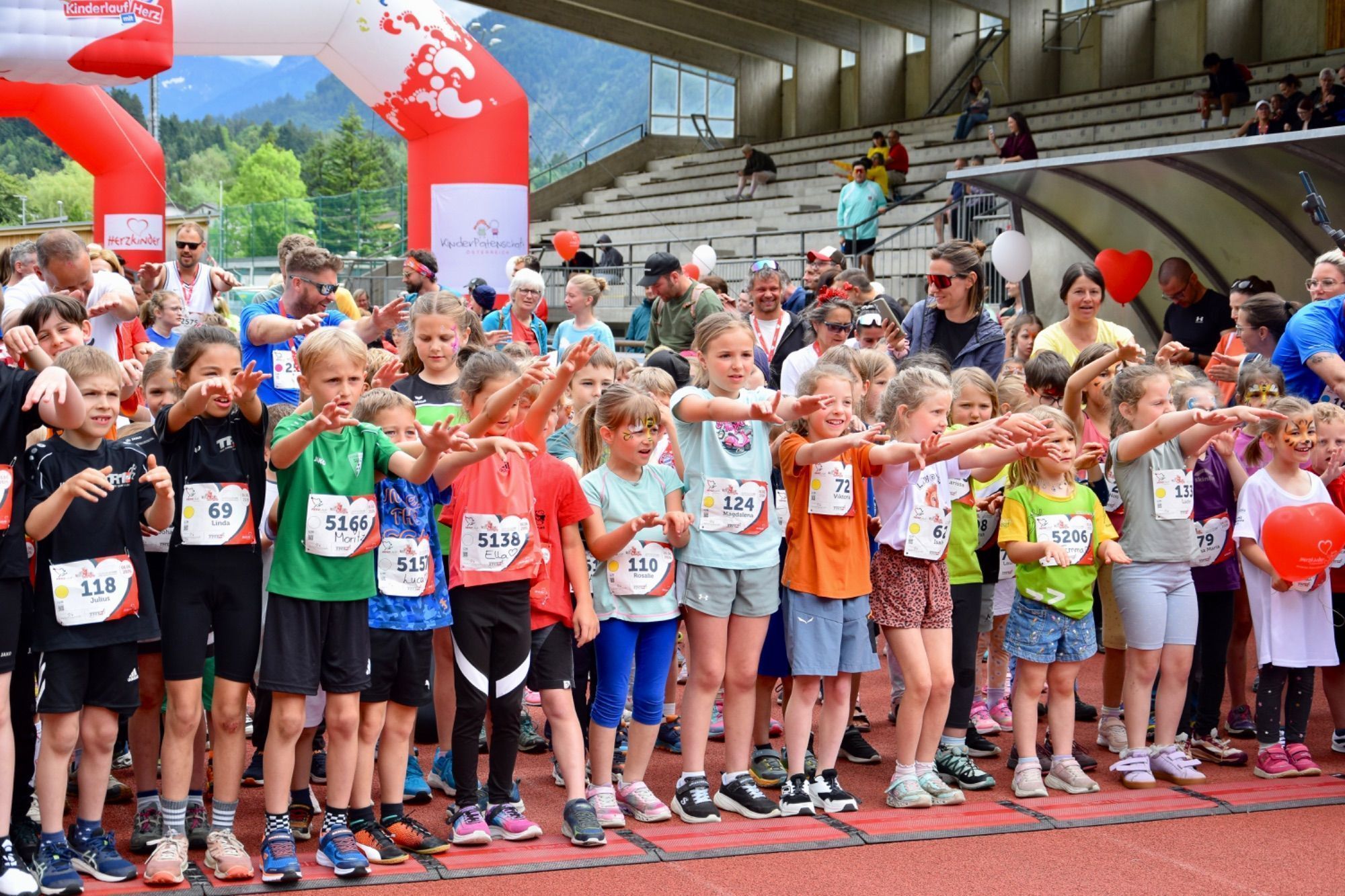 Herzkranke Kinder und deren Familien wurden beim Herzlauf Vorarlberg durch die Organisation Herzkinder Österreich unterstützt.