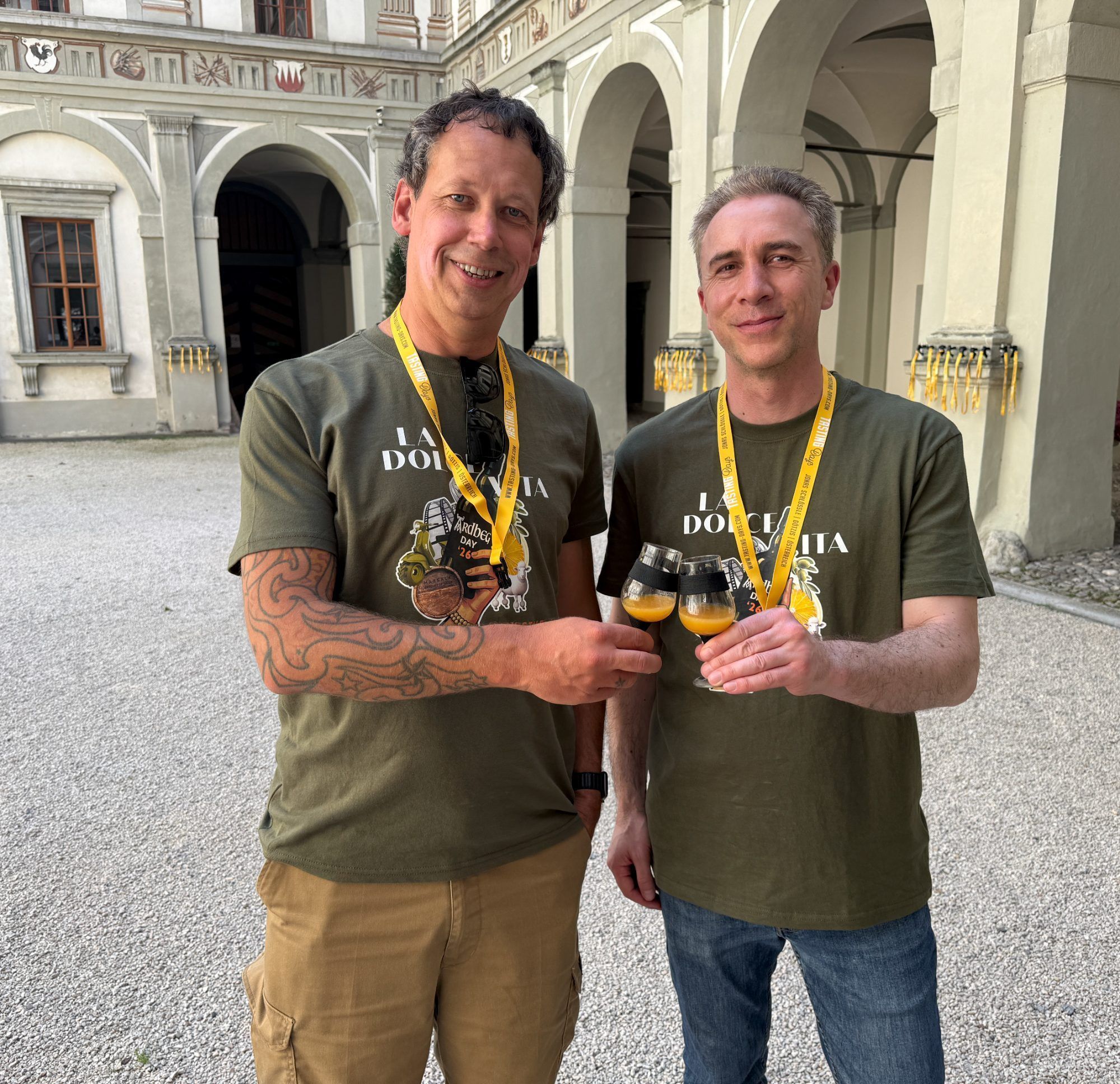 Thomas Rettenbacher und Reinhard Walter verkosteten mit