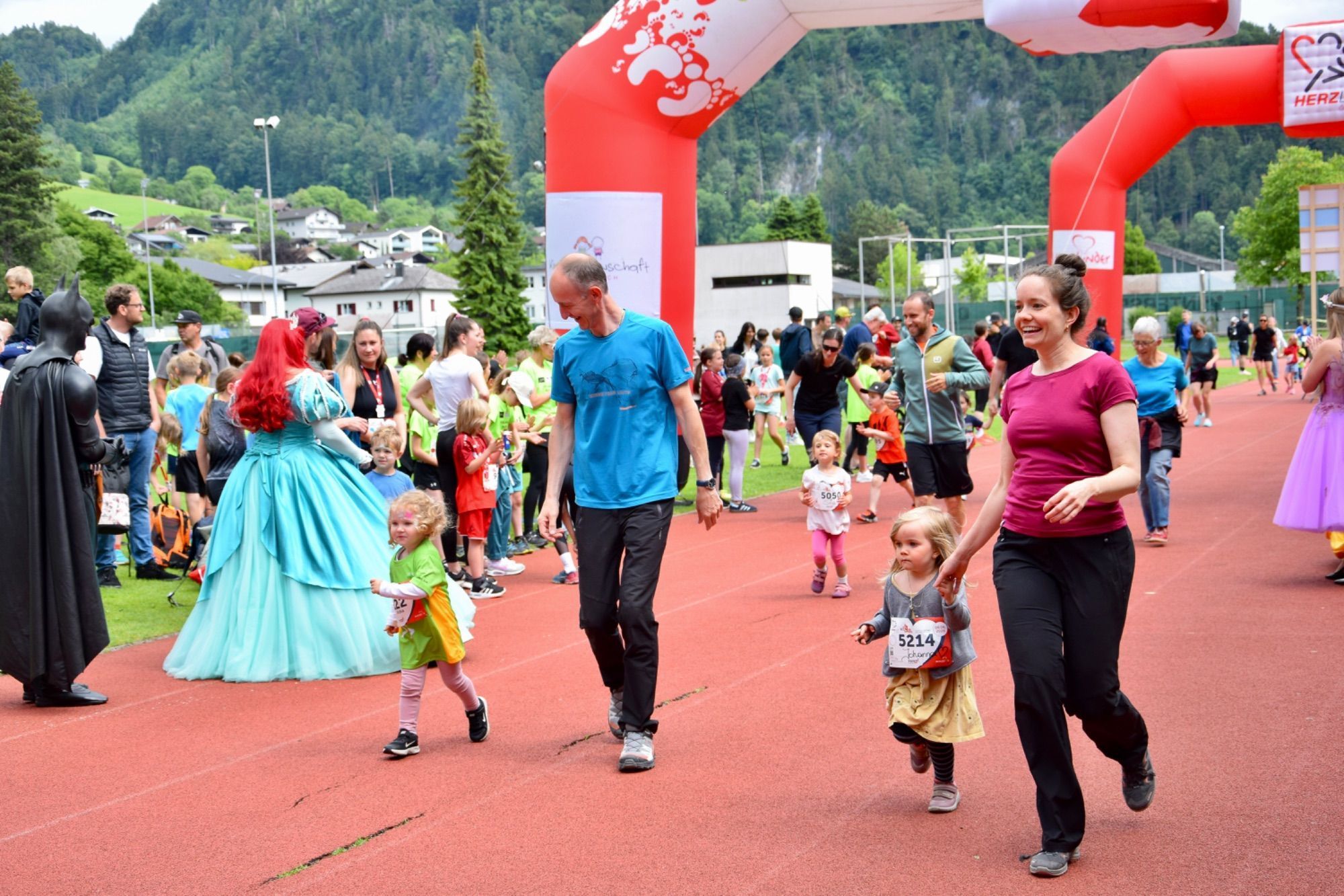 Herzlauf Vorarlberg in der Sportarena in Bludenz