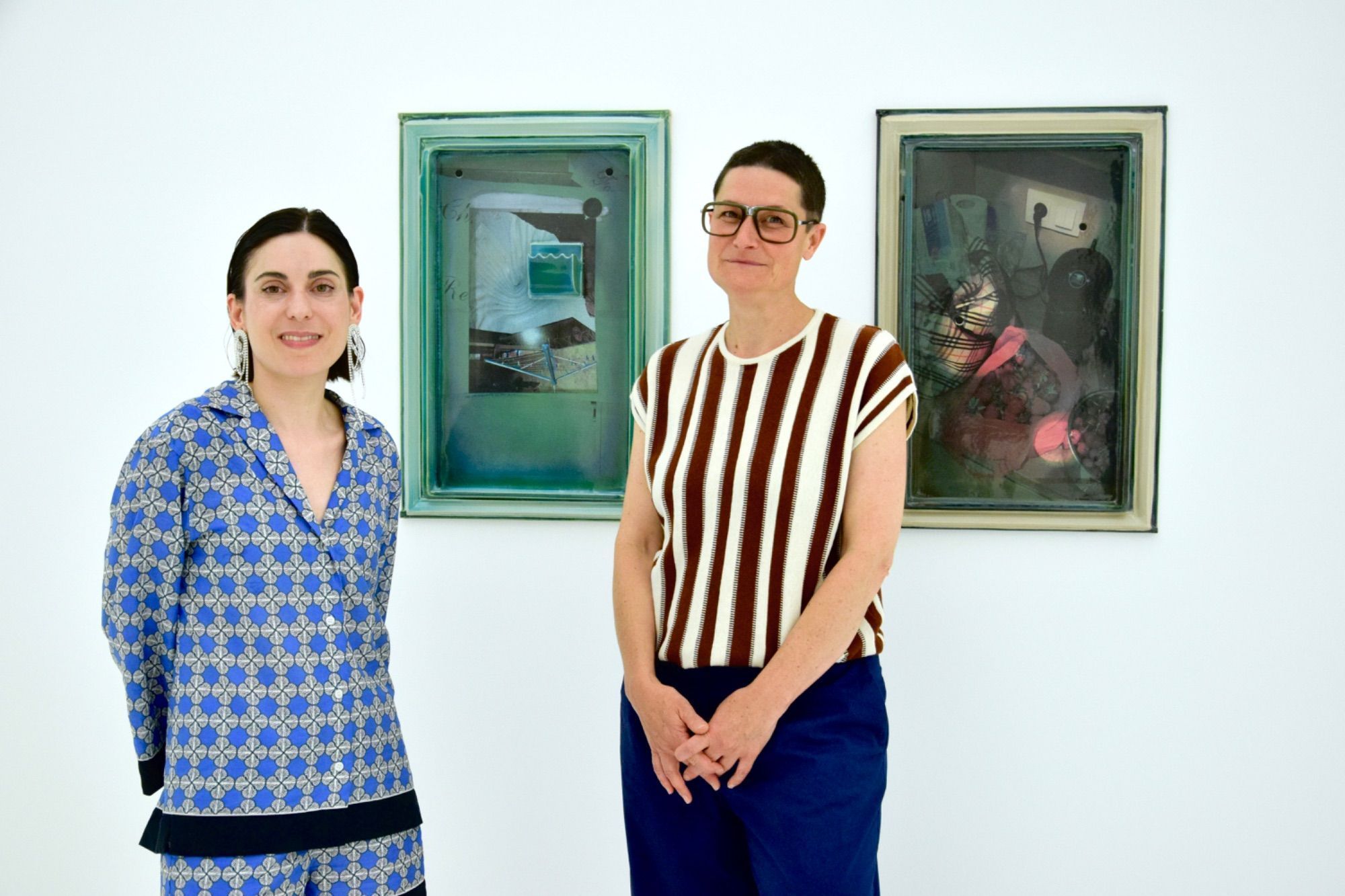 Monika Grabuschnigg und Christine Lederer (Kuratorin)