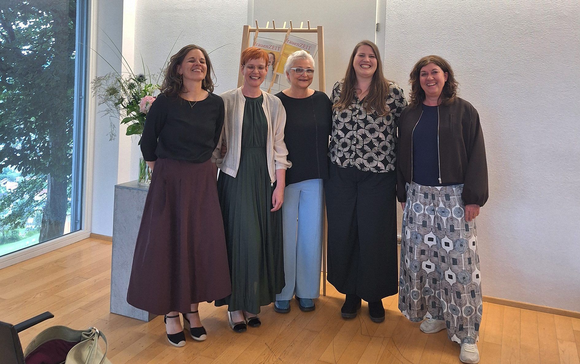 Simone Fürnschuß-Hofer, Gertraud Burtscher, Evelyn Mennel-Fink, Stefanie Sturn und Annemarie Felder.