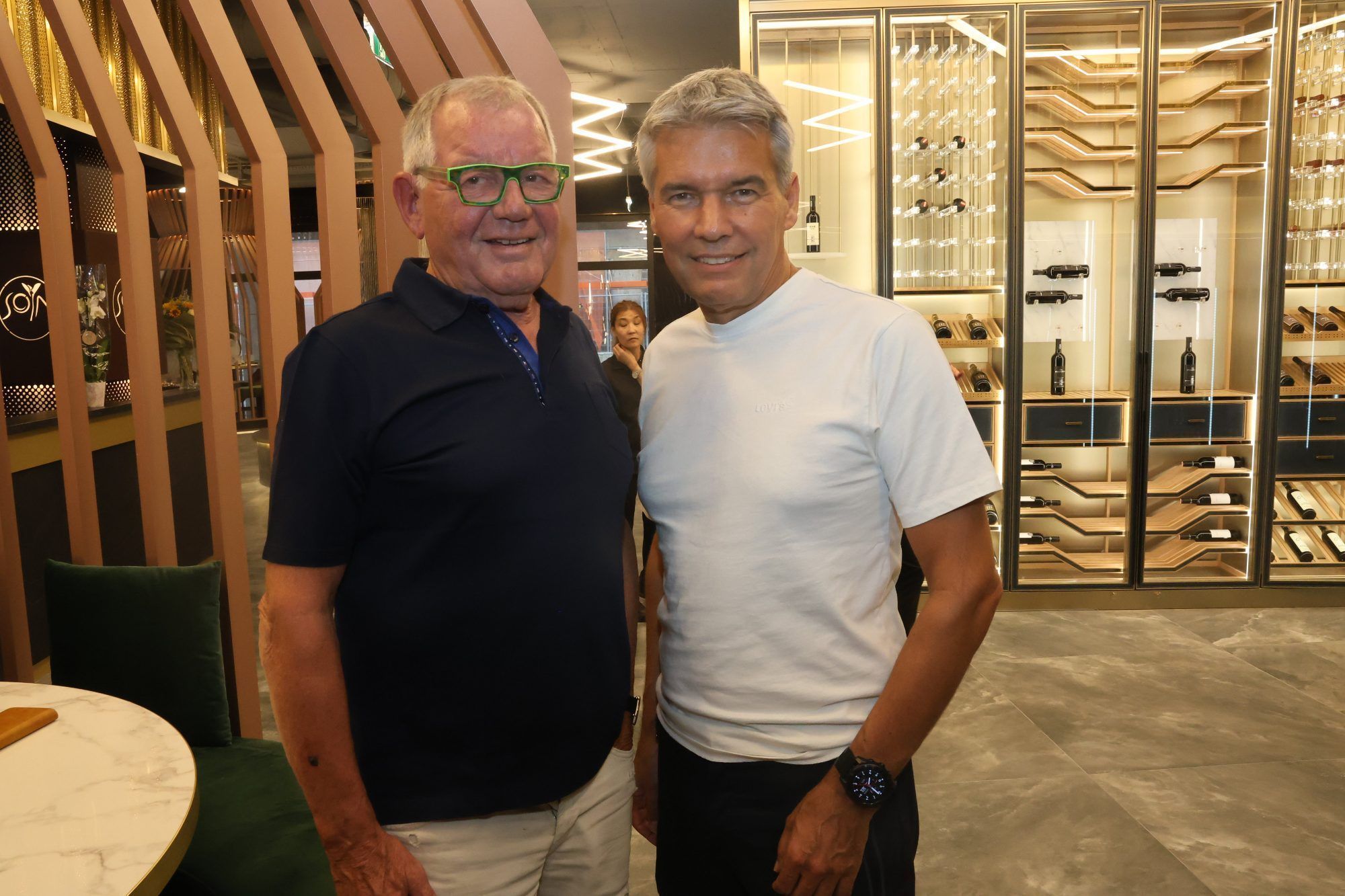 Projektentwickler Eduard Fischer und Egon Hajek.