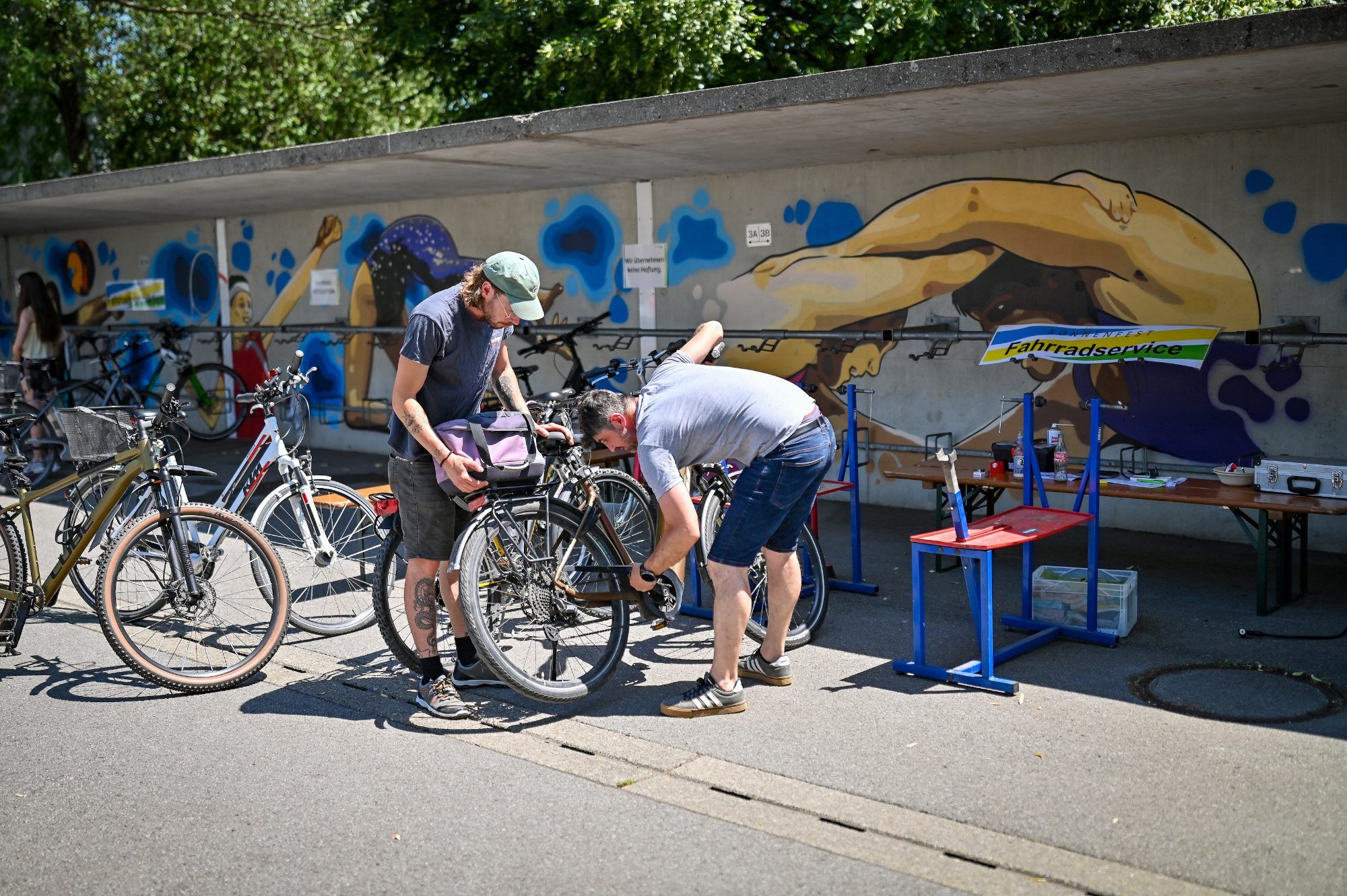 Volles Programm auch für das Fahrrad. (c) Kasia Ilona