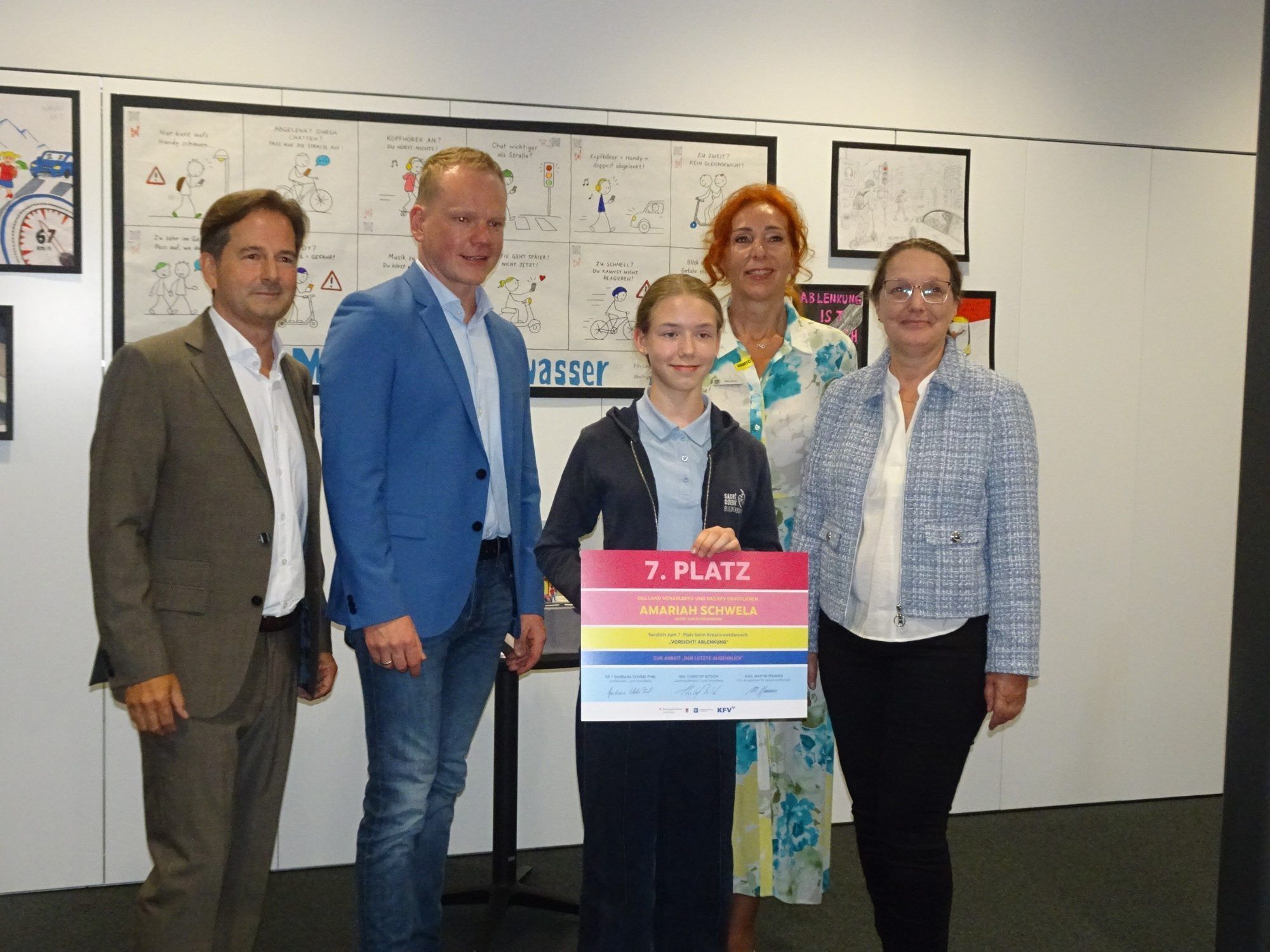 Amariah Schwela freute sich über den 7. Platz - ihr Bild heißt 