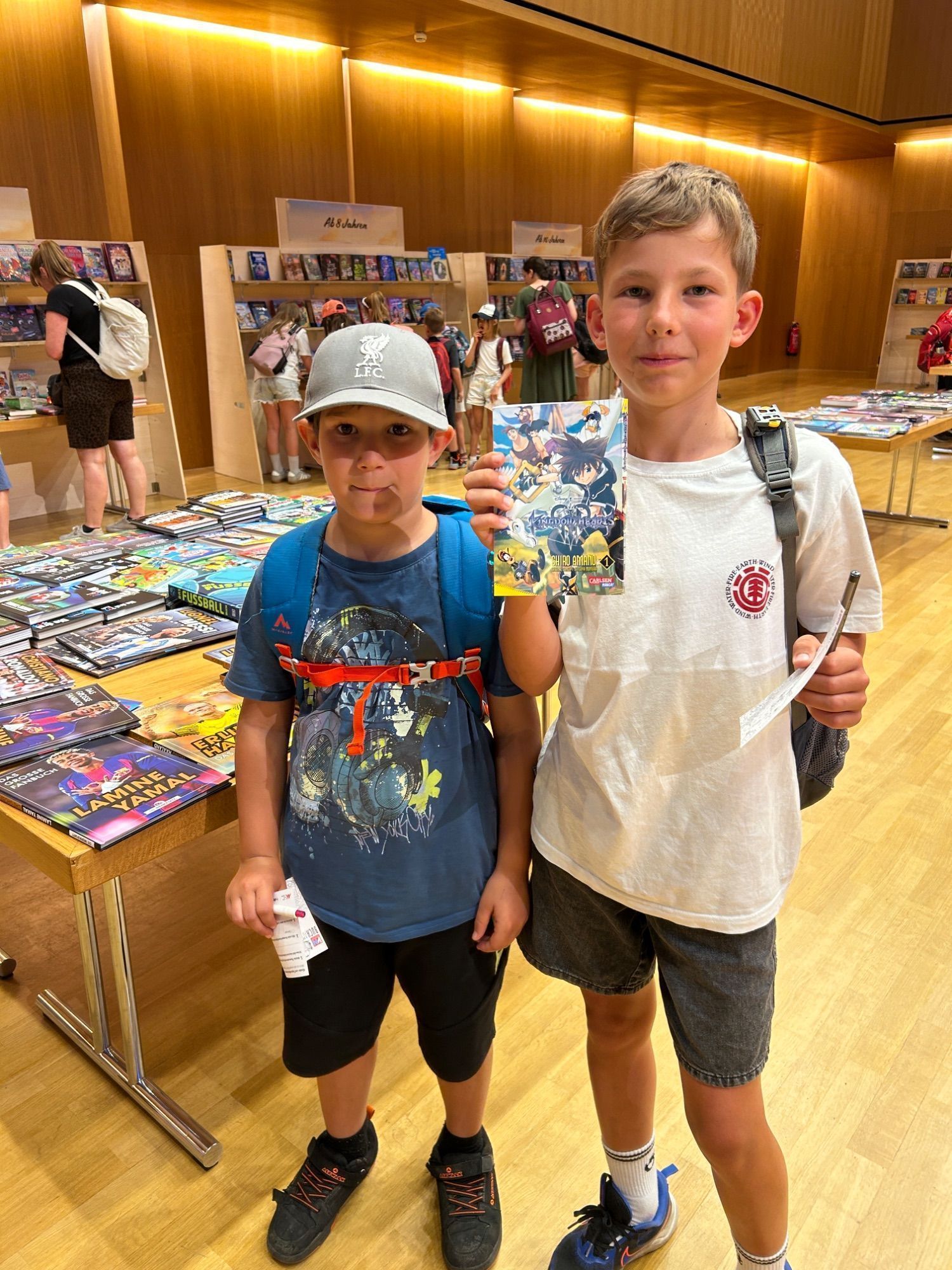 Auch Aaron und sein Freund Valentin wurden sofort fündig.
