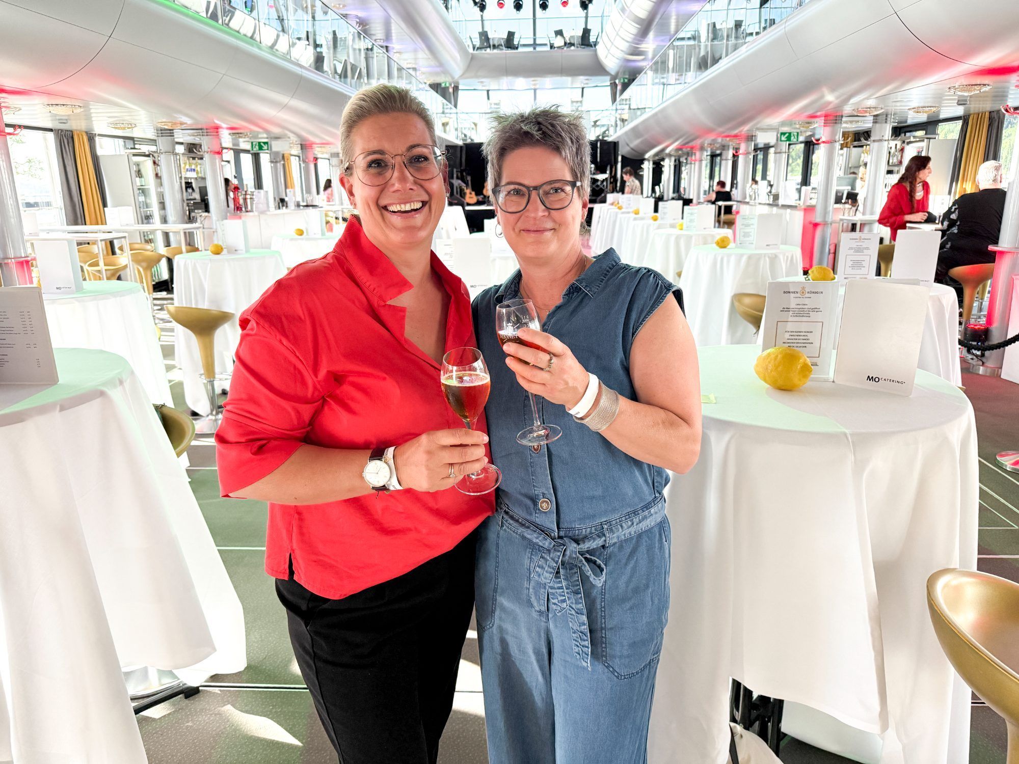 Elke Engel und Beate Meusburger waren vom Ambiente begeistert