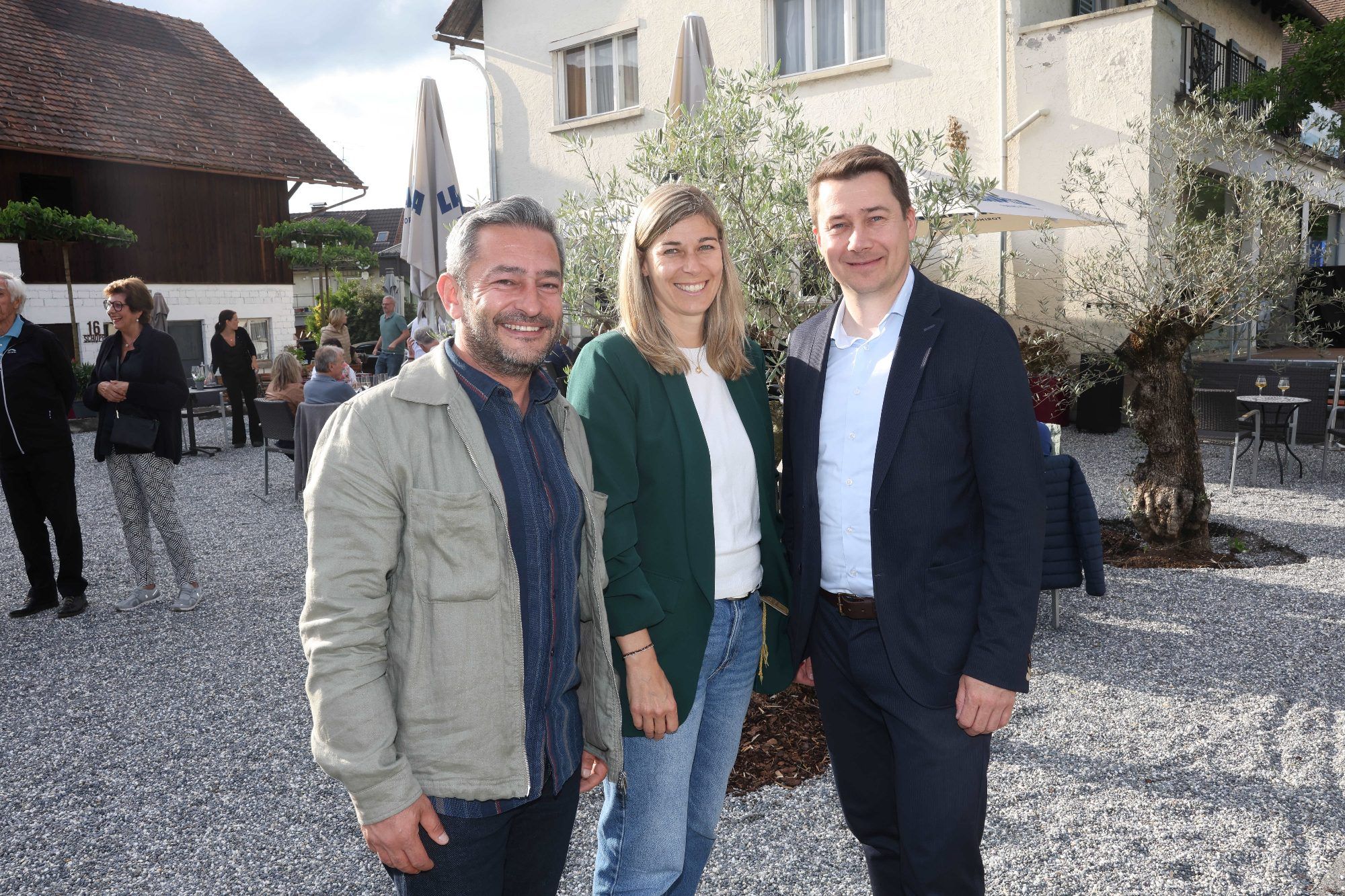 Halil Ilgec, Nadine Peschl und Bgm. Patrick Wiedl.