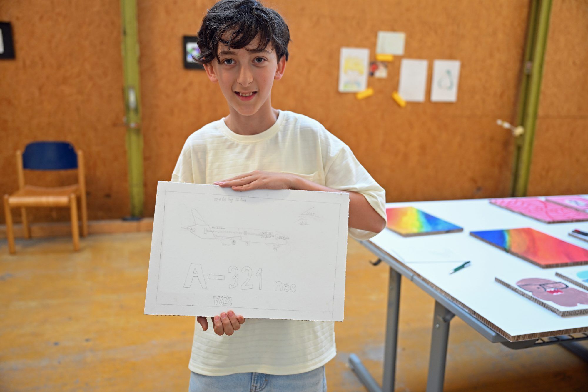 Auch Zeichnungen und Skizzen der Schülerinnen und Schüler waren Teil der Ausstellung.