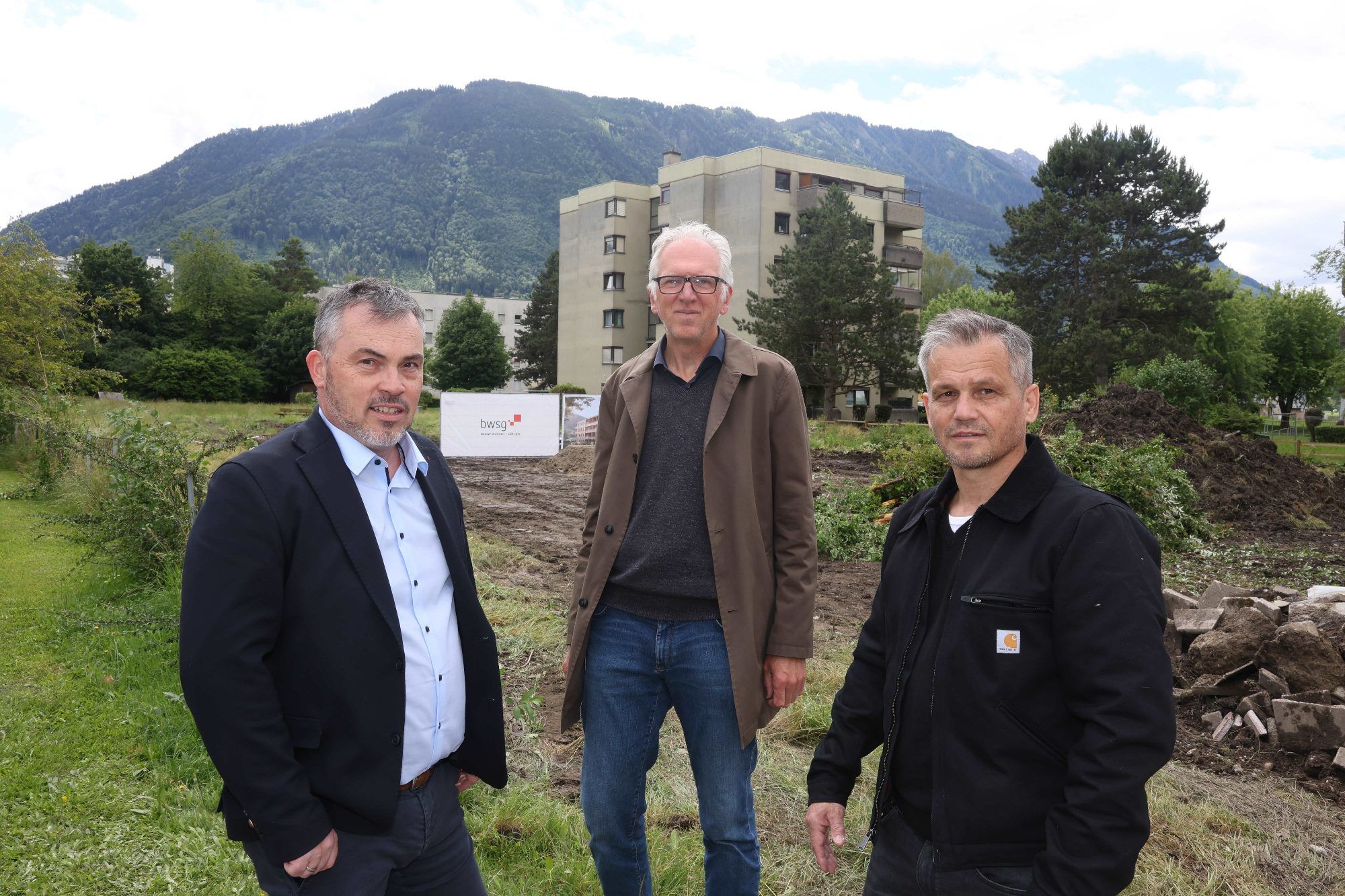 Teamleiter GU-Wohnbau, Architekt Reinhard Drexel und Helmut Hablitzel.