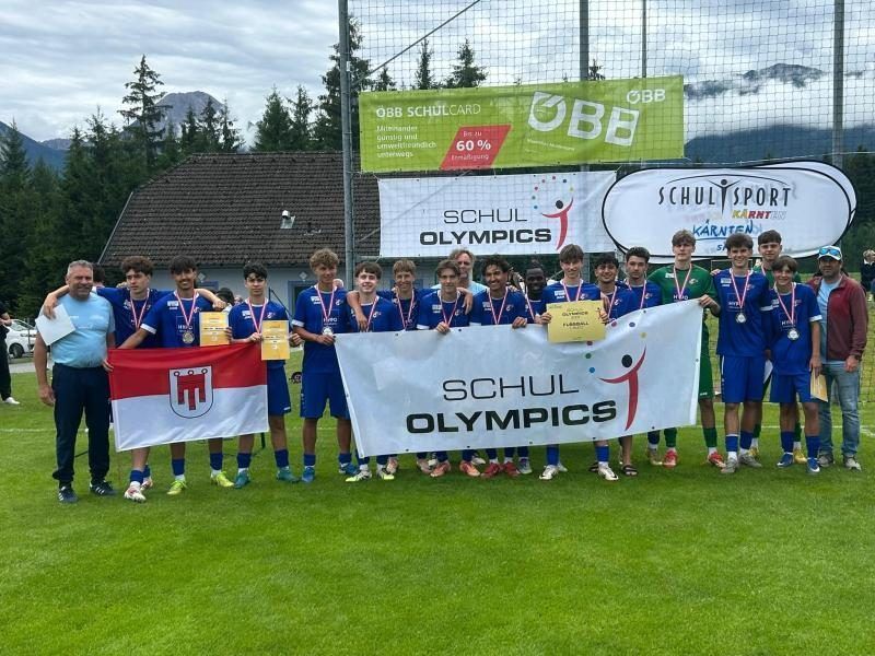 HAK Bregenz wurde sensationell Bundesmeister im Fußball. PRIVAT