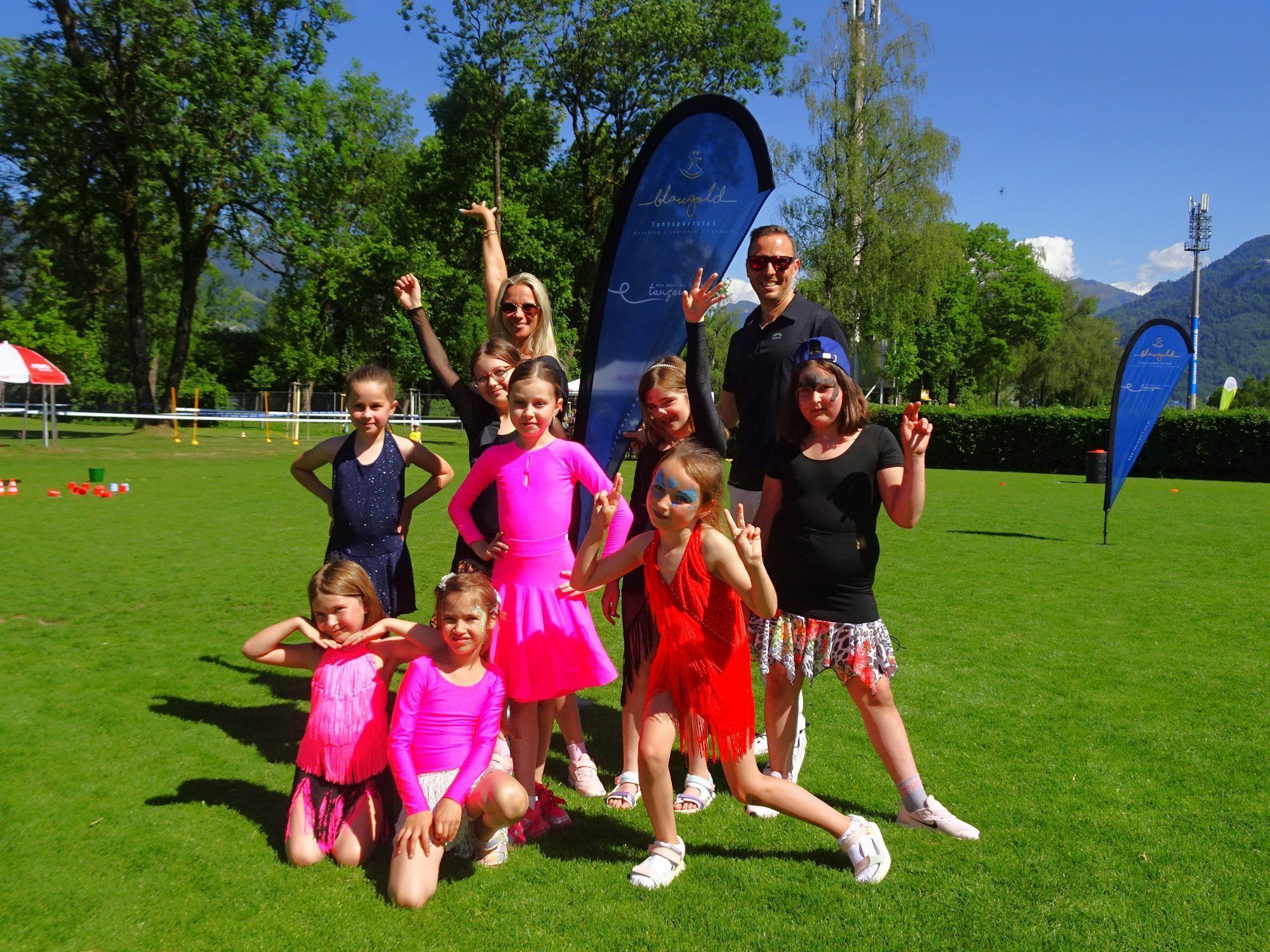 Der Tanzsportclub Blau Gold begeisterte die Besucher beim ASVÖ Familiensporttag. 