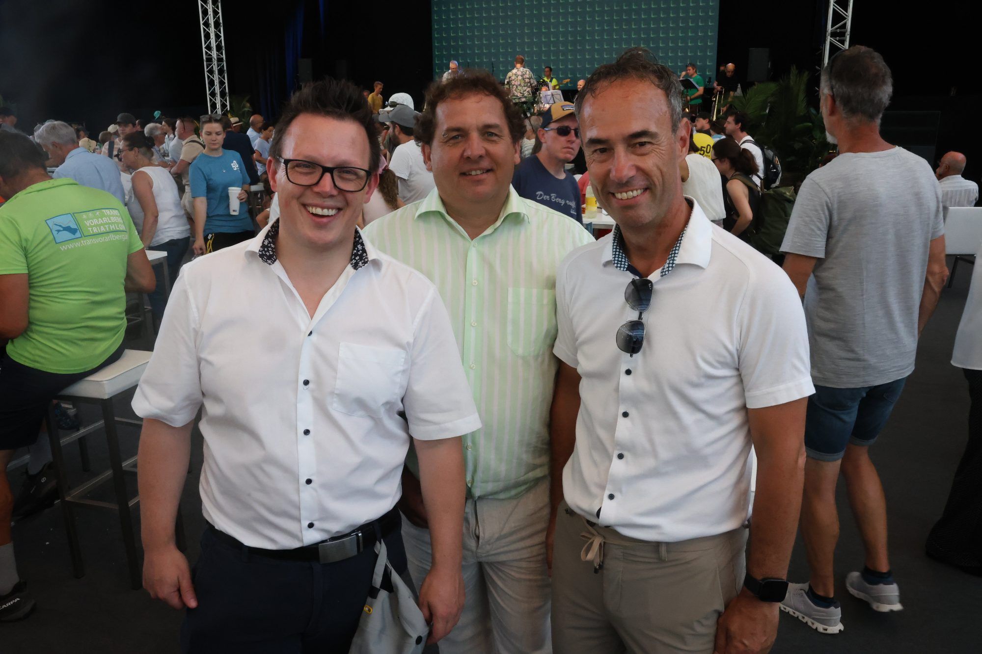 Bürgermeister Simon Lins (Schnifis), Andreas Dobler (Satteins) und Wolfgang Lässer (Schlins).ng Lässer (