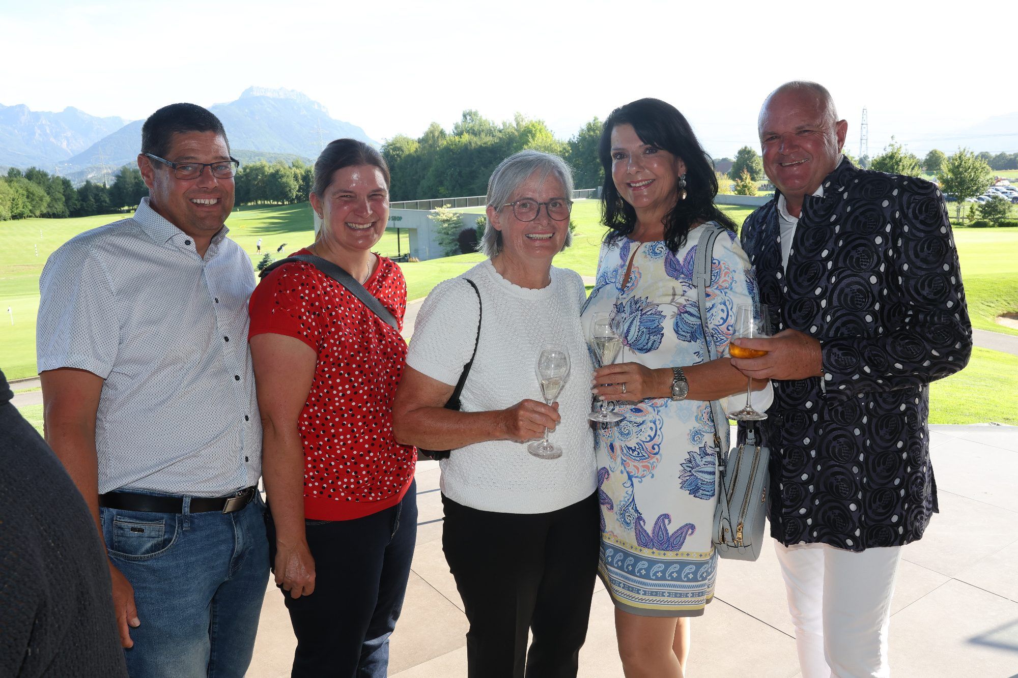 Martin Schedler, Dominique und Mama Edith Fulterer, Karin Barbisch und BM Wolfgang Mähr.