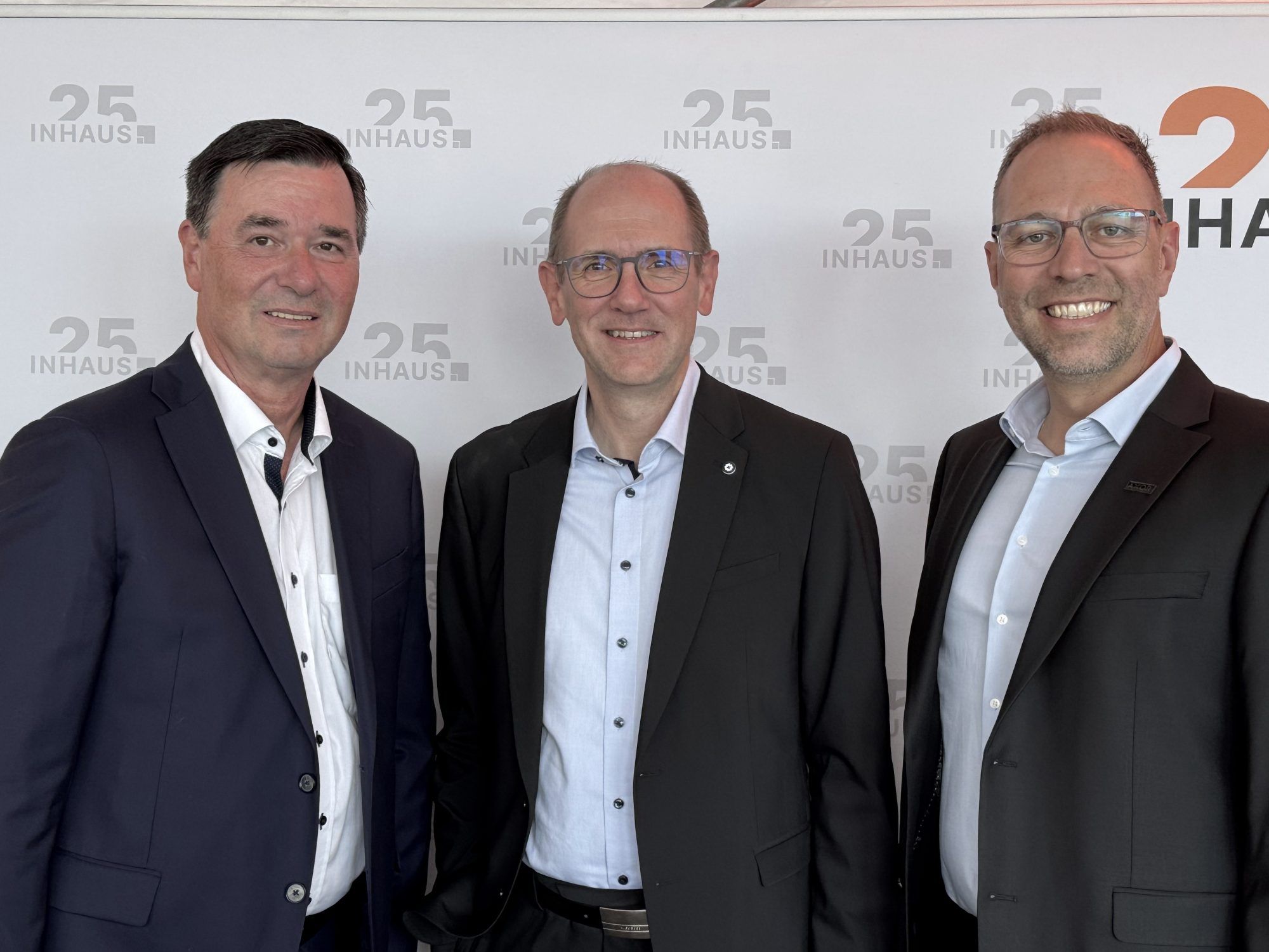 Christian Tröger, Christoph Gröbner und Markus Kreismayr (Hansgrohe HandeslsgesmbH).