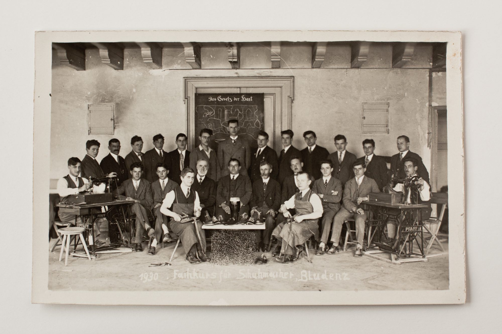 Fachkurs für Schuhmacher in Bludenz 1930 (Stadtarchiv Bludenz)