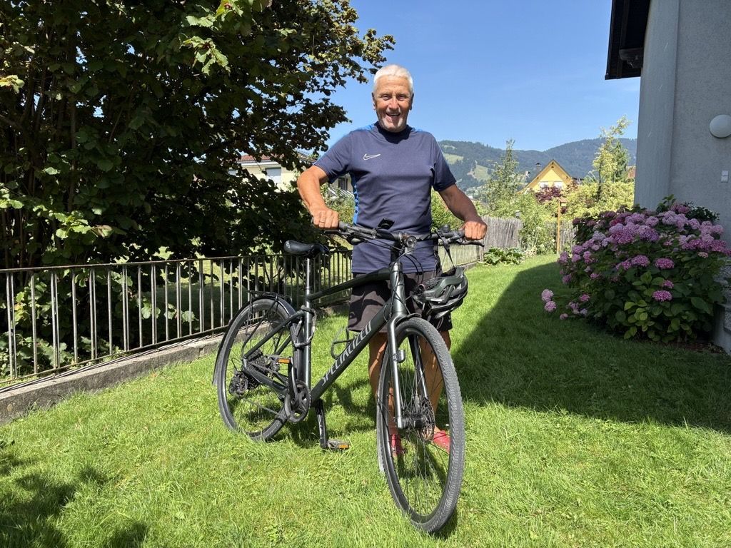 Vorarlbergs Fahrrad-Botschafter: Hans Wohlgenannt verzichtet auf das Auto