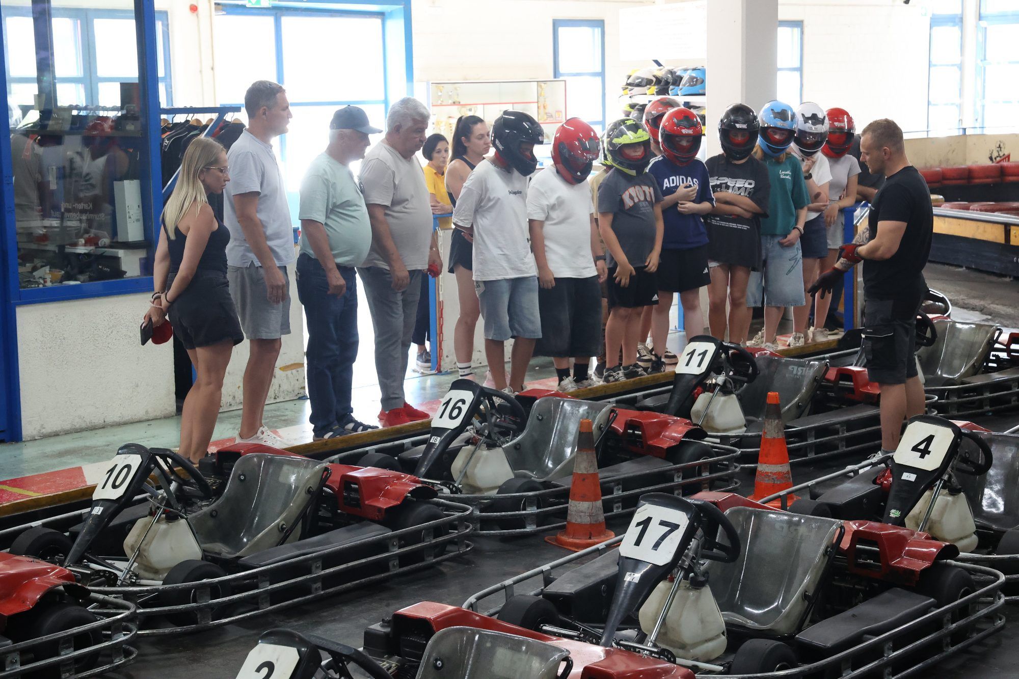 #einweisung ins Kartfahren.