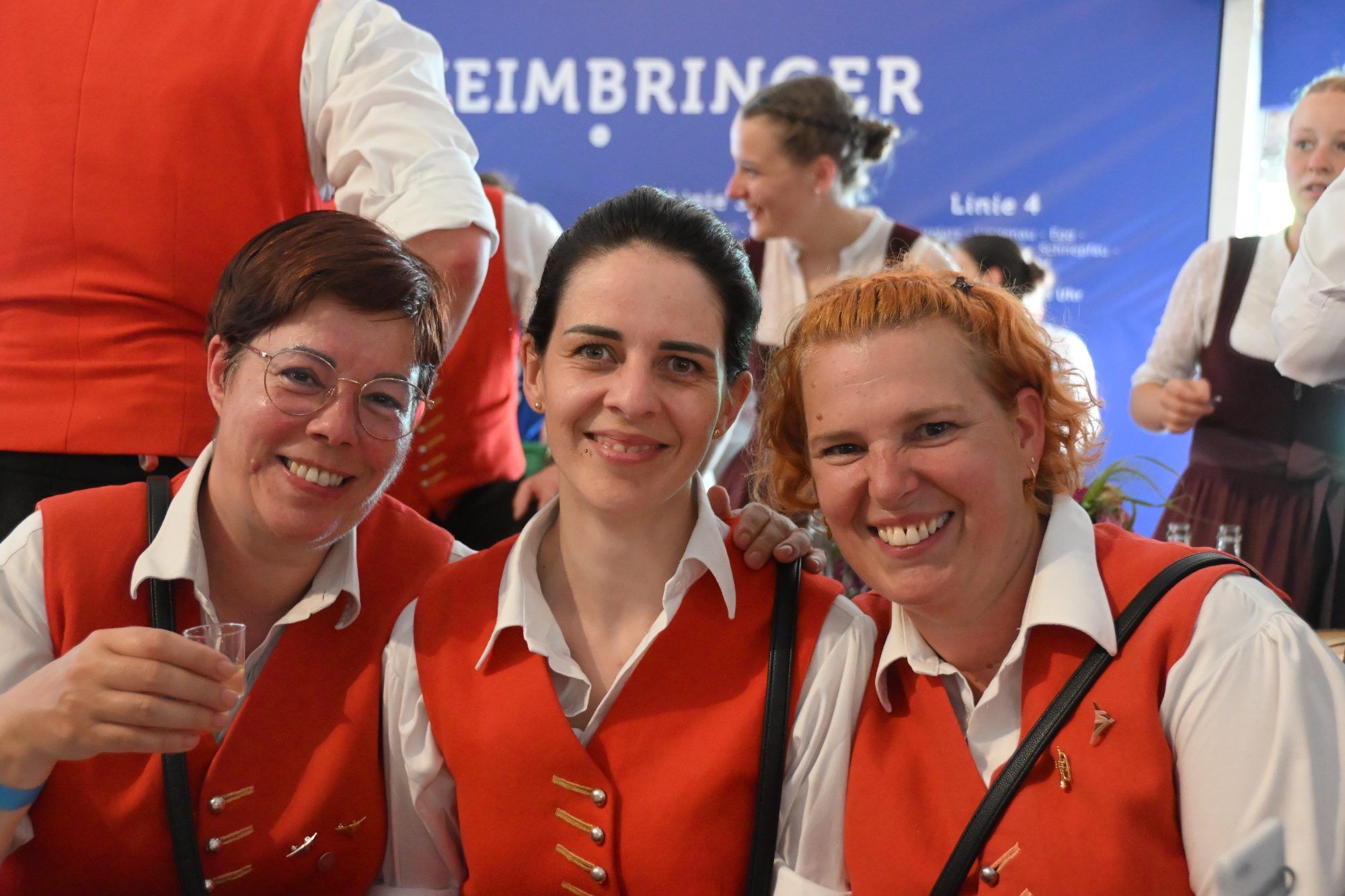 Hochstimmung bei den Musikantinnen aus Alberschwende