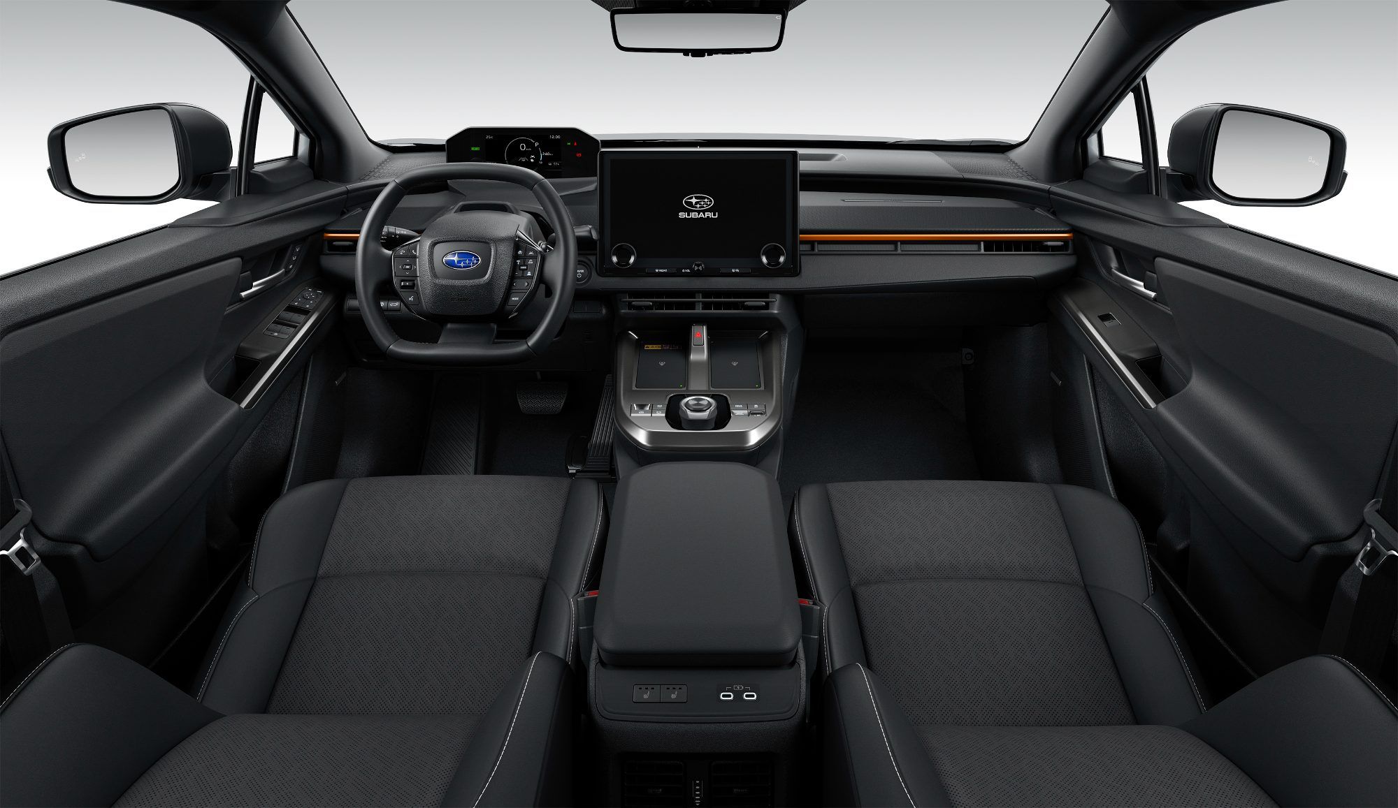Das Subaru-Cockpit in weitgehend identisch mit dem des Toyota-Pendants, im AWD-Modell Nozomi gibt es zusätzliche Schalter zur Aktivierung der vielseitigen Terrain-Programme