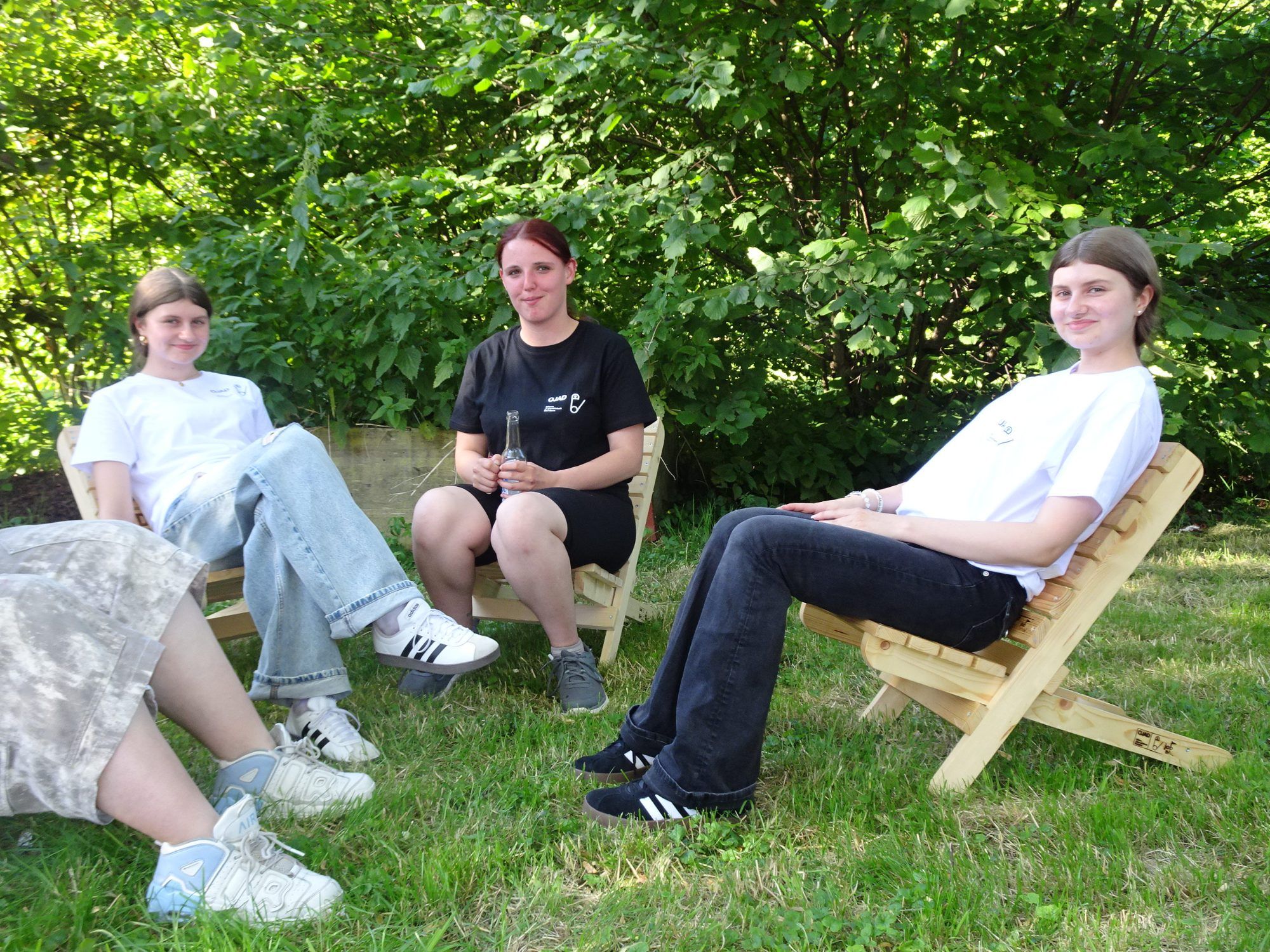 Im Garten der OJAD ließ man die JHV gemütlich ausklingen. 