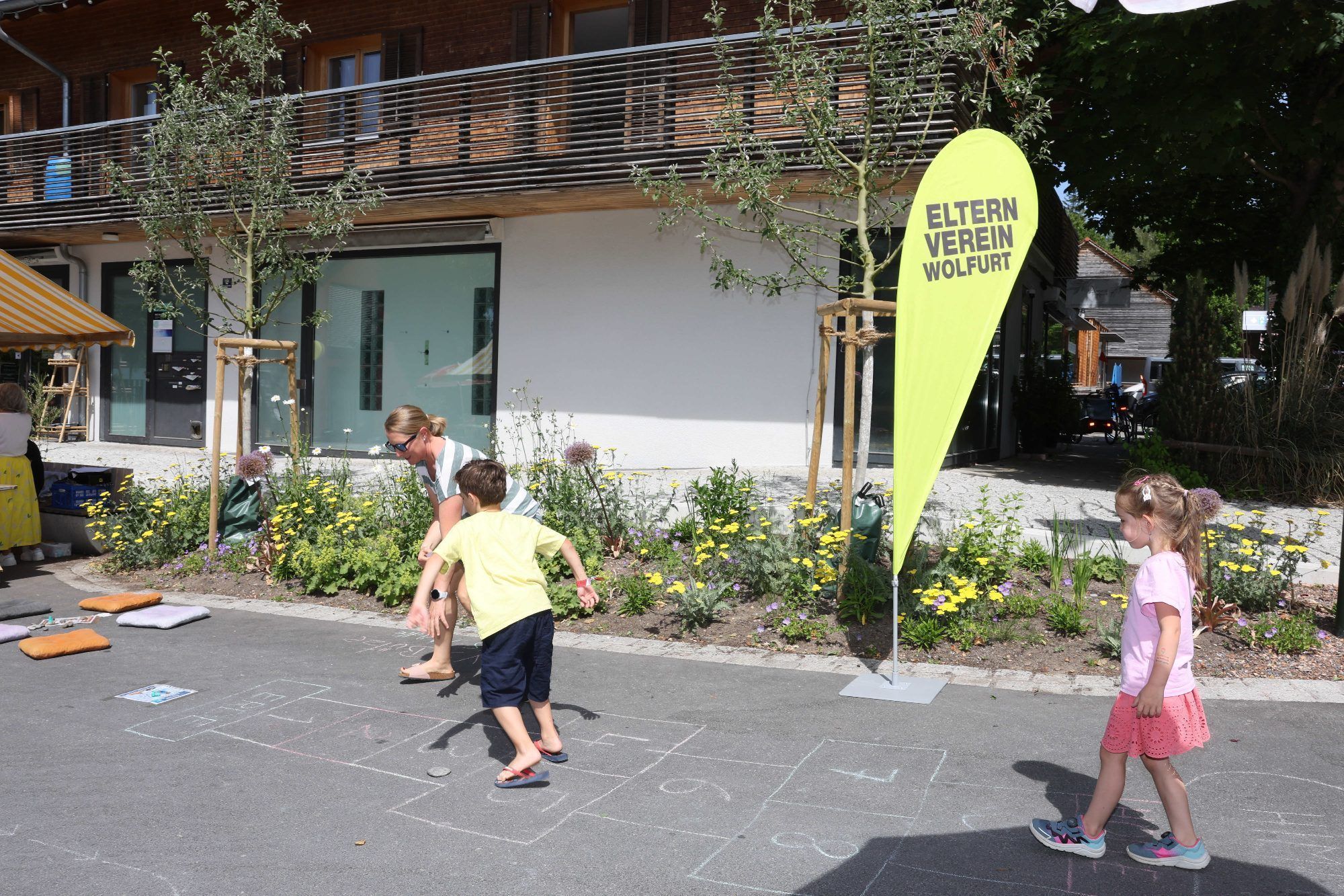Kreativ- und Sportbereich des Elternvereins.
