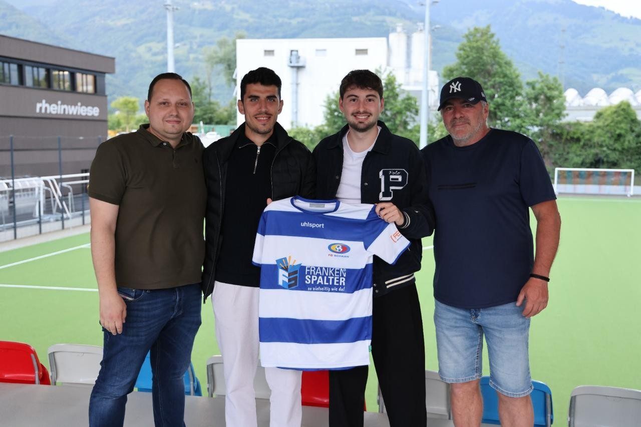 Jürgen Sieber (r.), Marco Sieber, Gjon Koci und Thomas Beck.