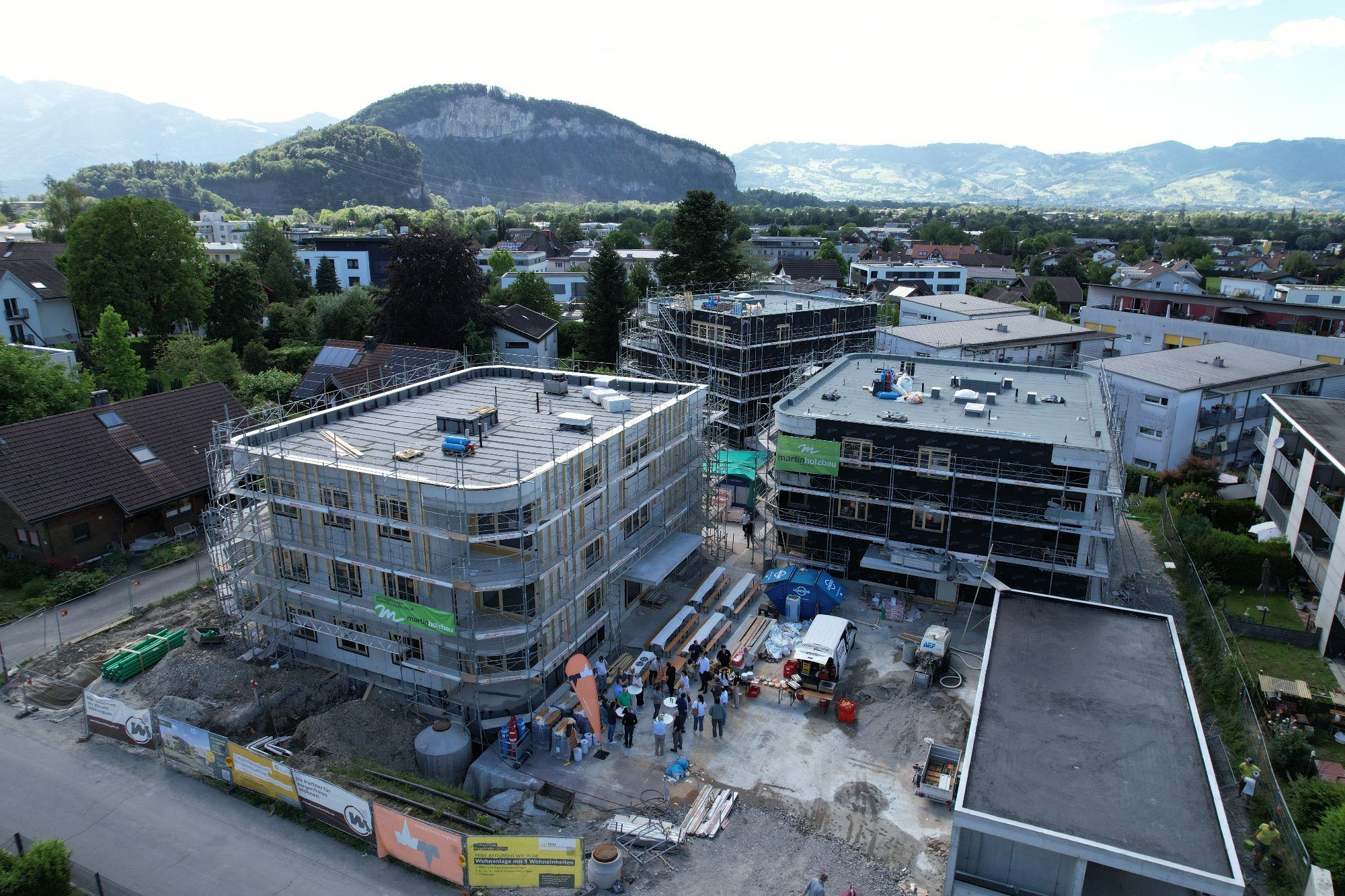 Vier Wohnformen in drei Gebäuden