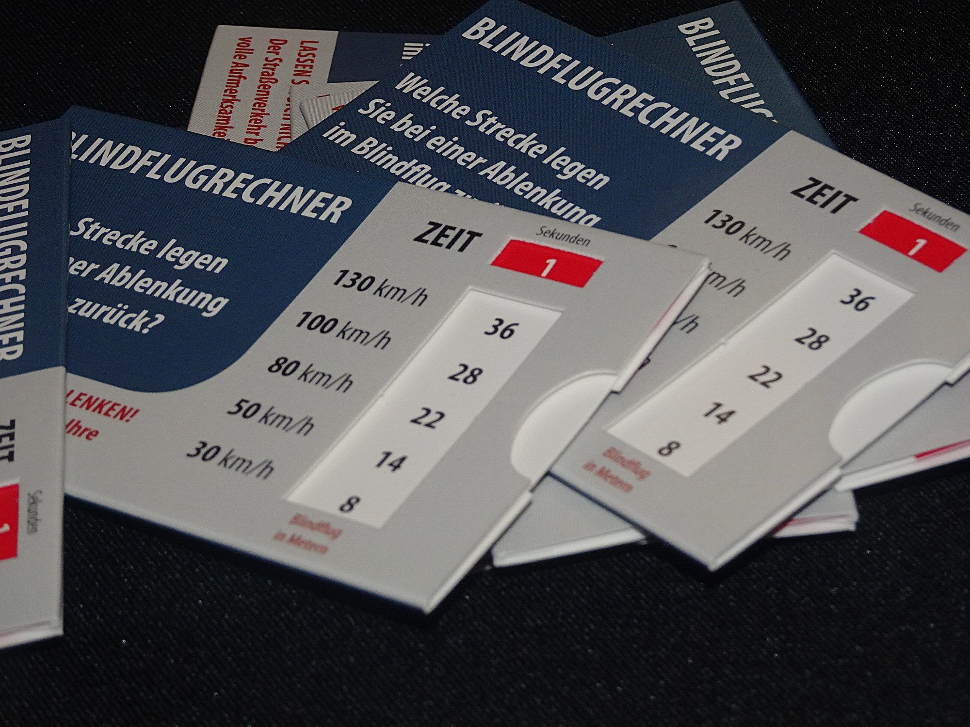Für alle Gäste gab es auch einen Blindflugrechner zum Mitnehmen. 