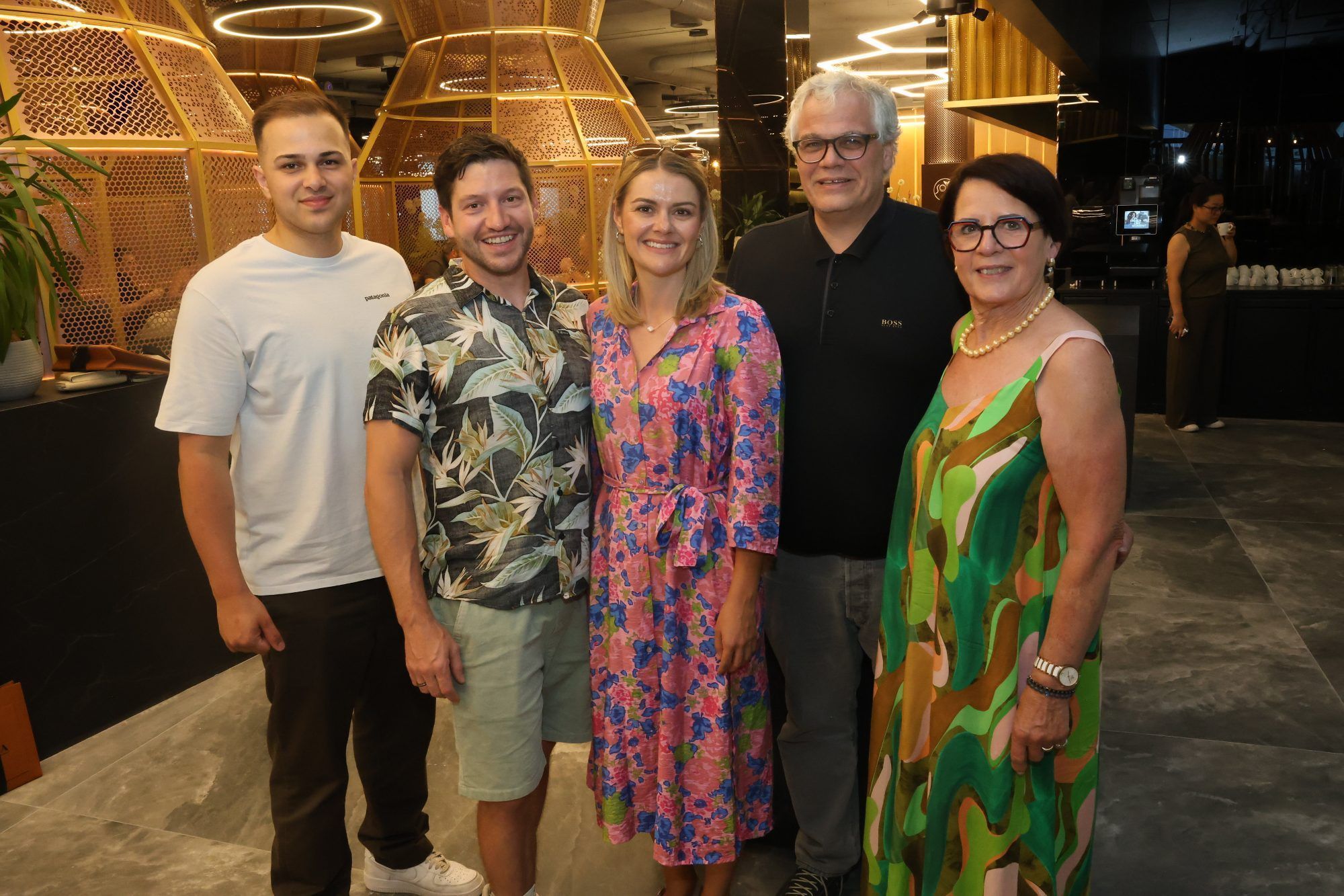 Remo Stergiotis, MArio und Corinna Fischer, Tobias Stergiotis, Elisabeth Fischer.