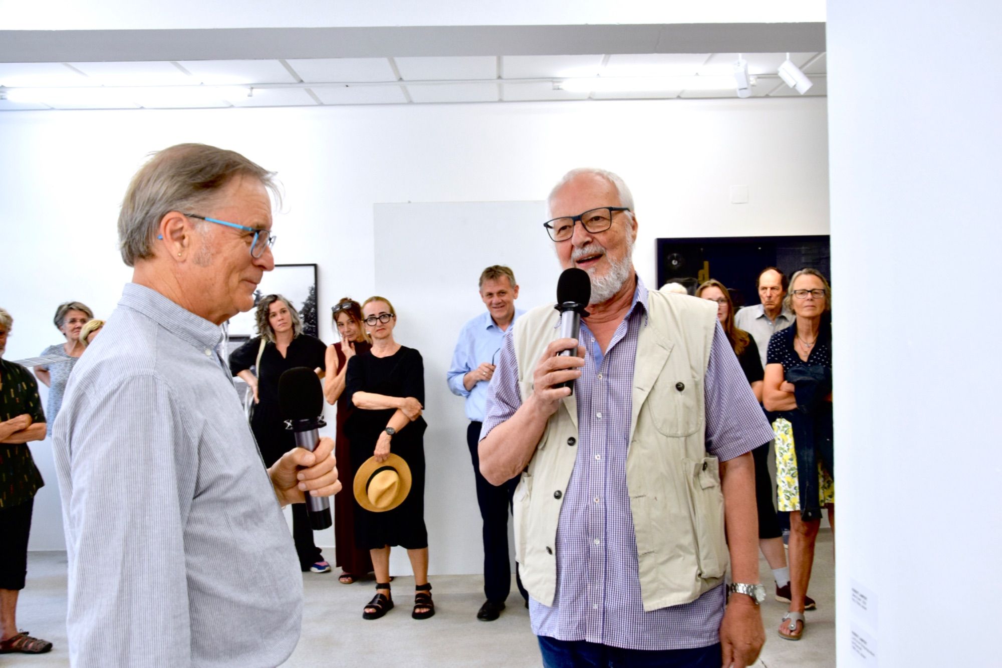 Roland Haas und Hubert Lampert im Gespräch