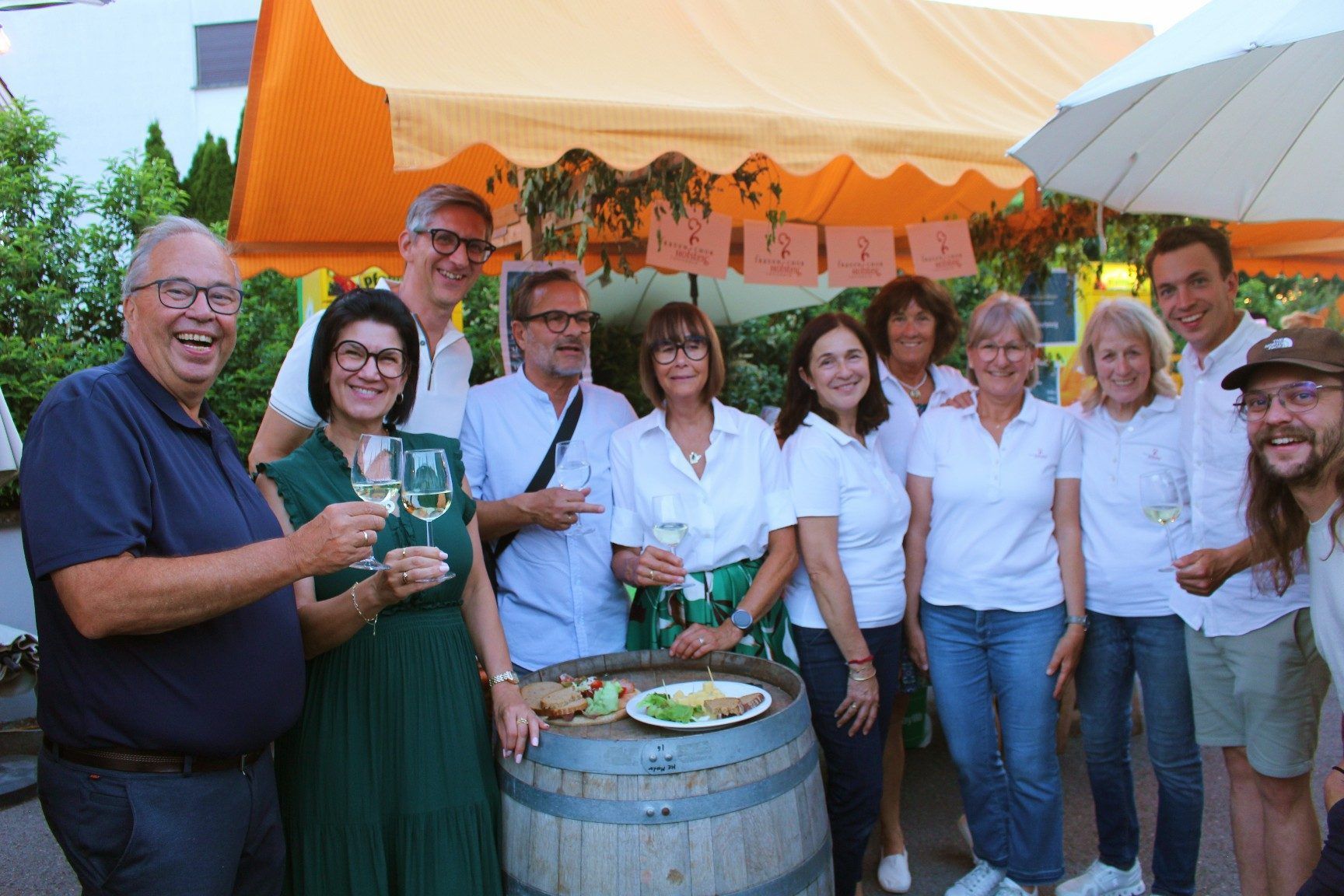 Hoch her ging es am Stand des Hofsteiger Frauenchors.