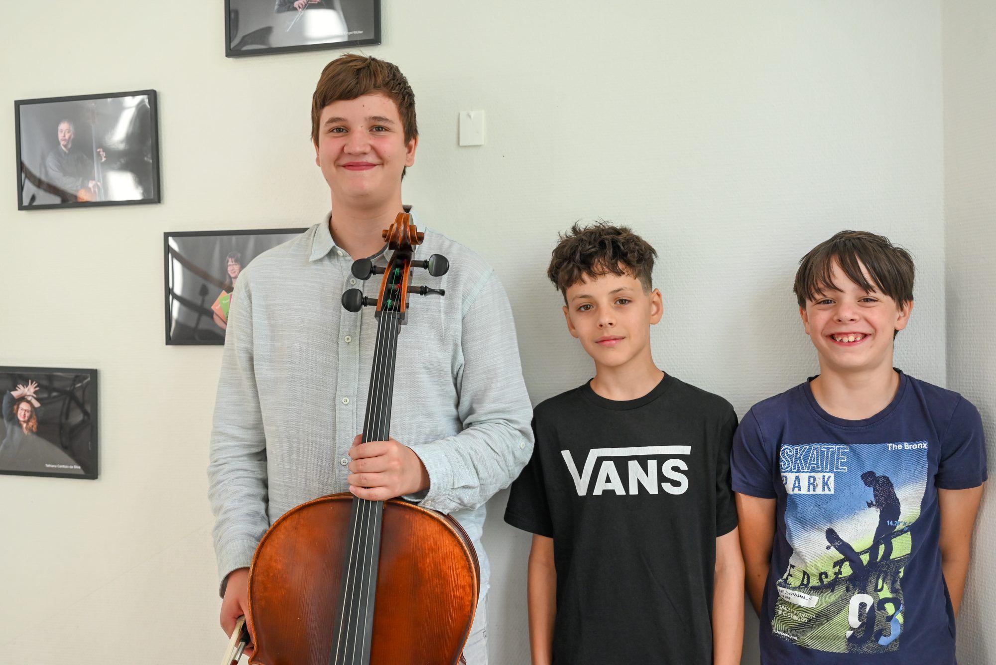 Tobias Ellensohn, Lorenz Lanza und Elias Mairer durften beim Bundeswettbewerb von prima la musica mitmachen. Alle drei wurden mit dem zweiten Platz ausgezeichnet. (bvs)