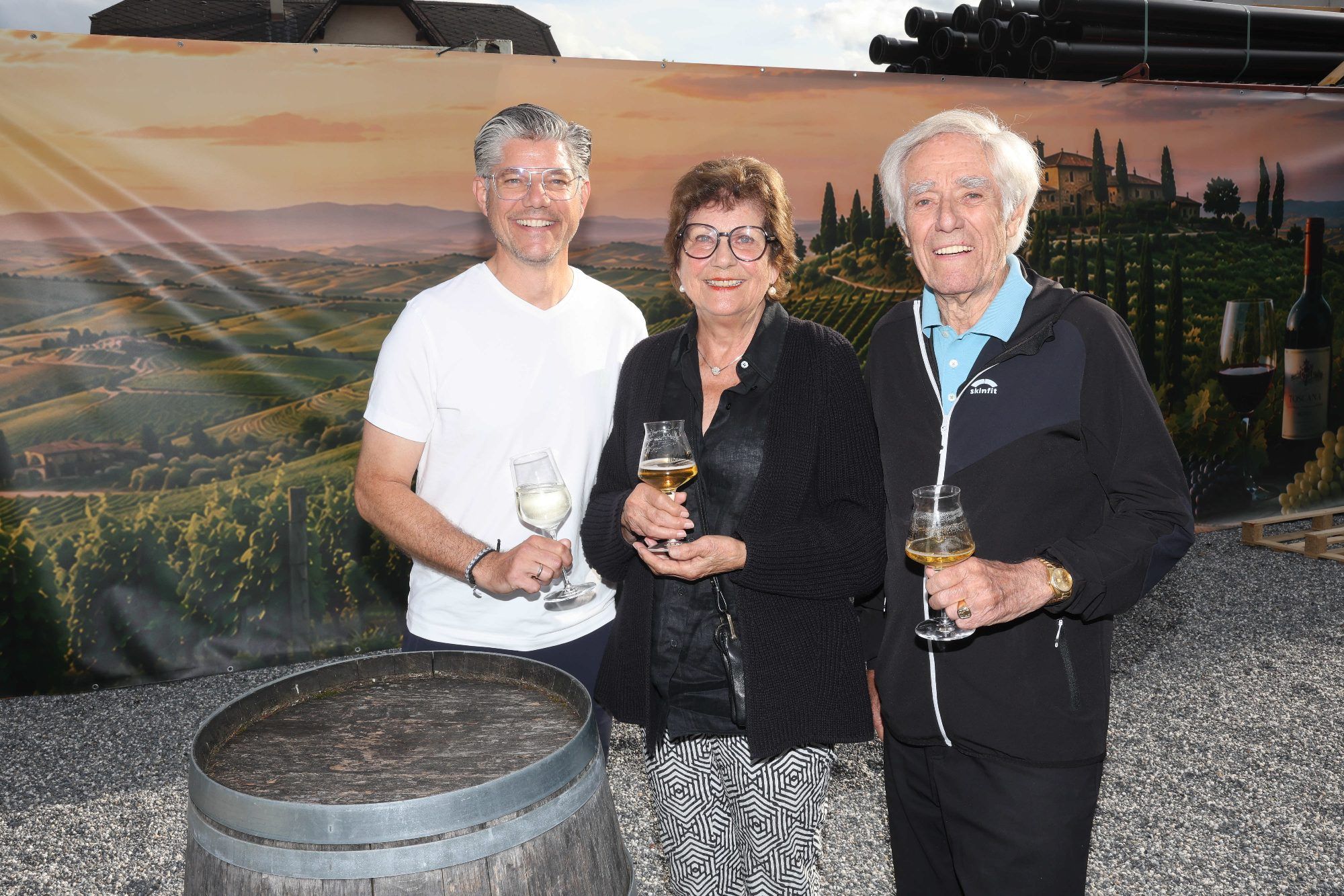 GR und Werber Simon Ender mit seinen Eltern Rosmarie und Karl.