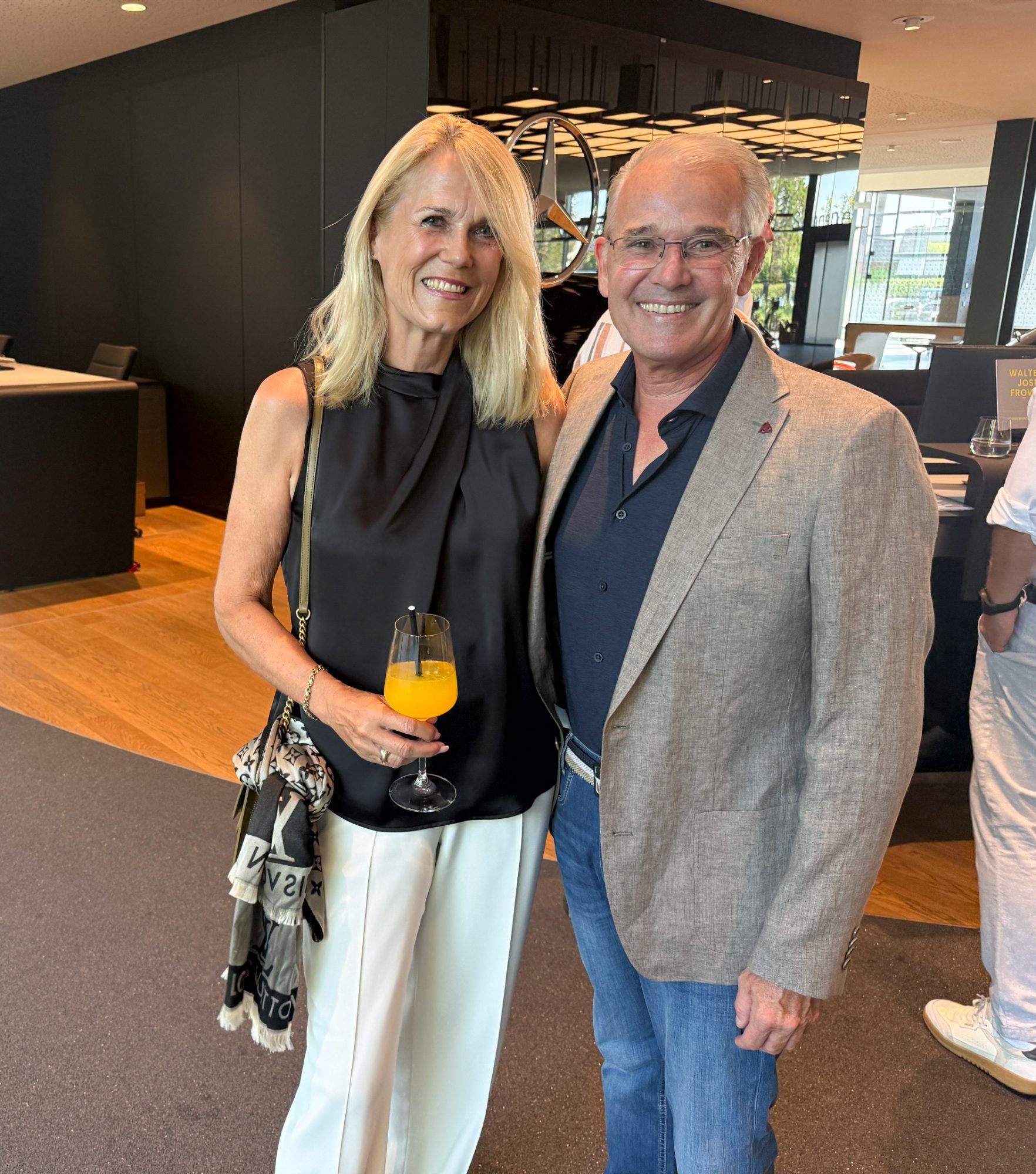 Renate Schwerzler und Andreas Blum (Blum Schleiftechnik) behielten einen kühlen Kopf